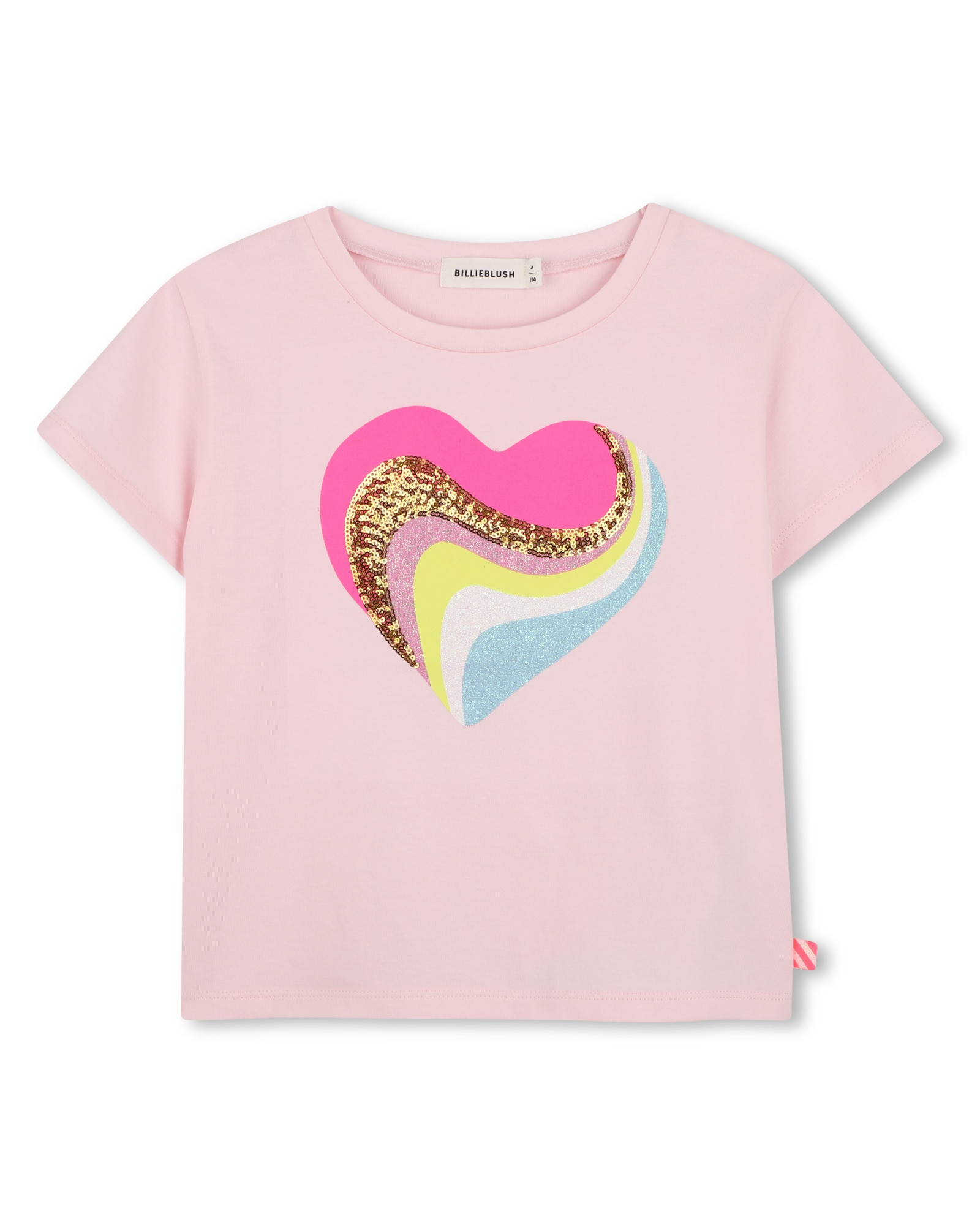 Imagen 1 de Camiseta de niña de manga corta con estampado grande - Billieblush - Multicolor Multicolor