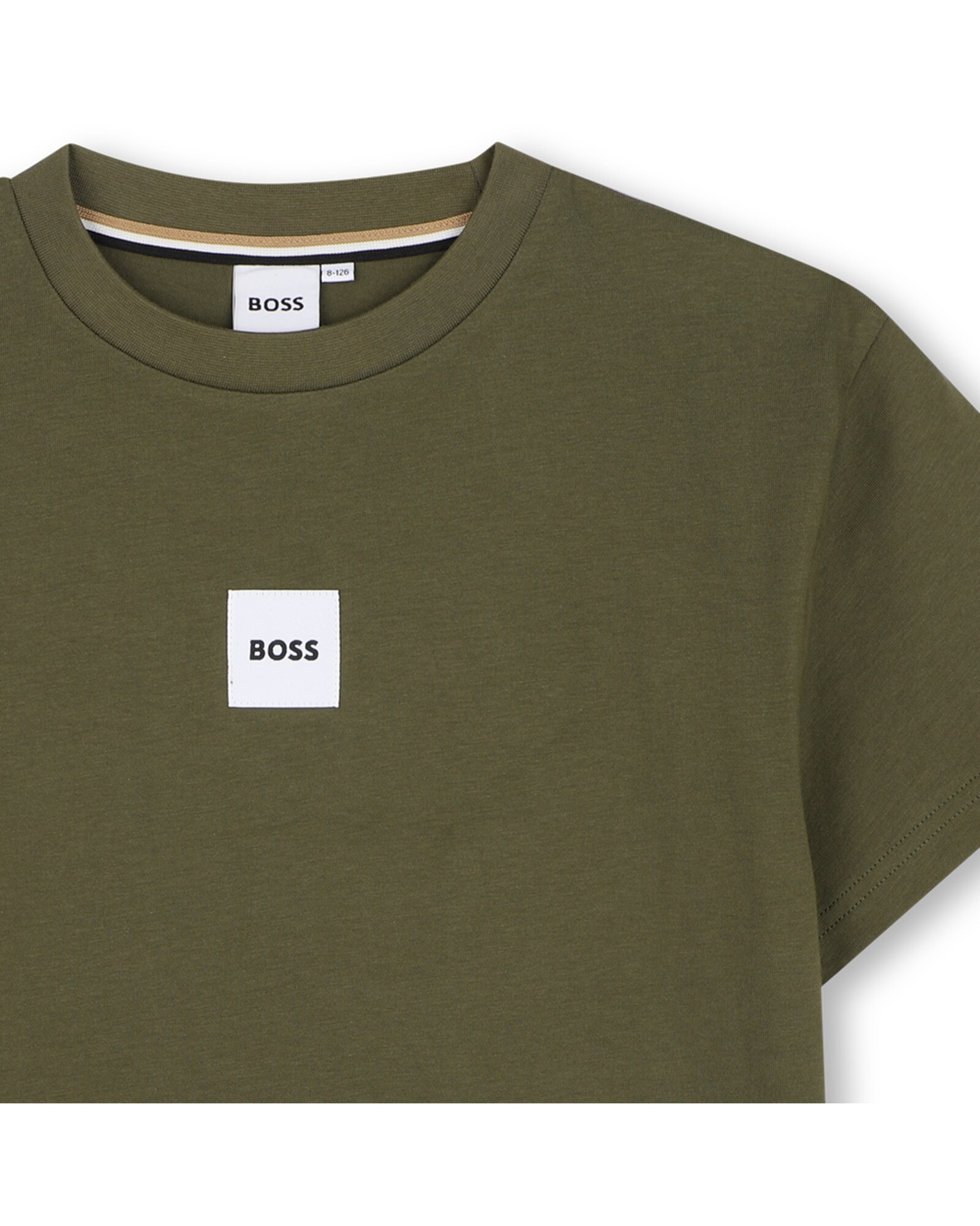 Camiseta de niño de manga corta con estampado grande - BOSS Kidswear - Verde Verde-2