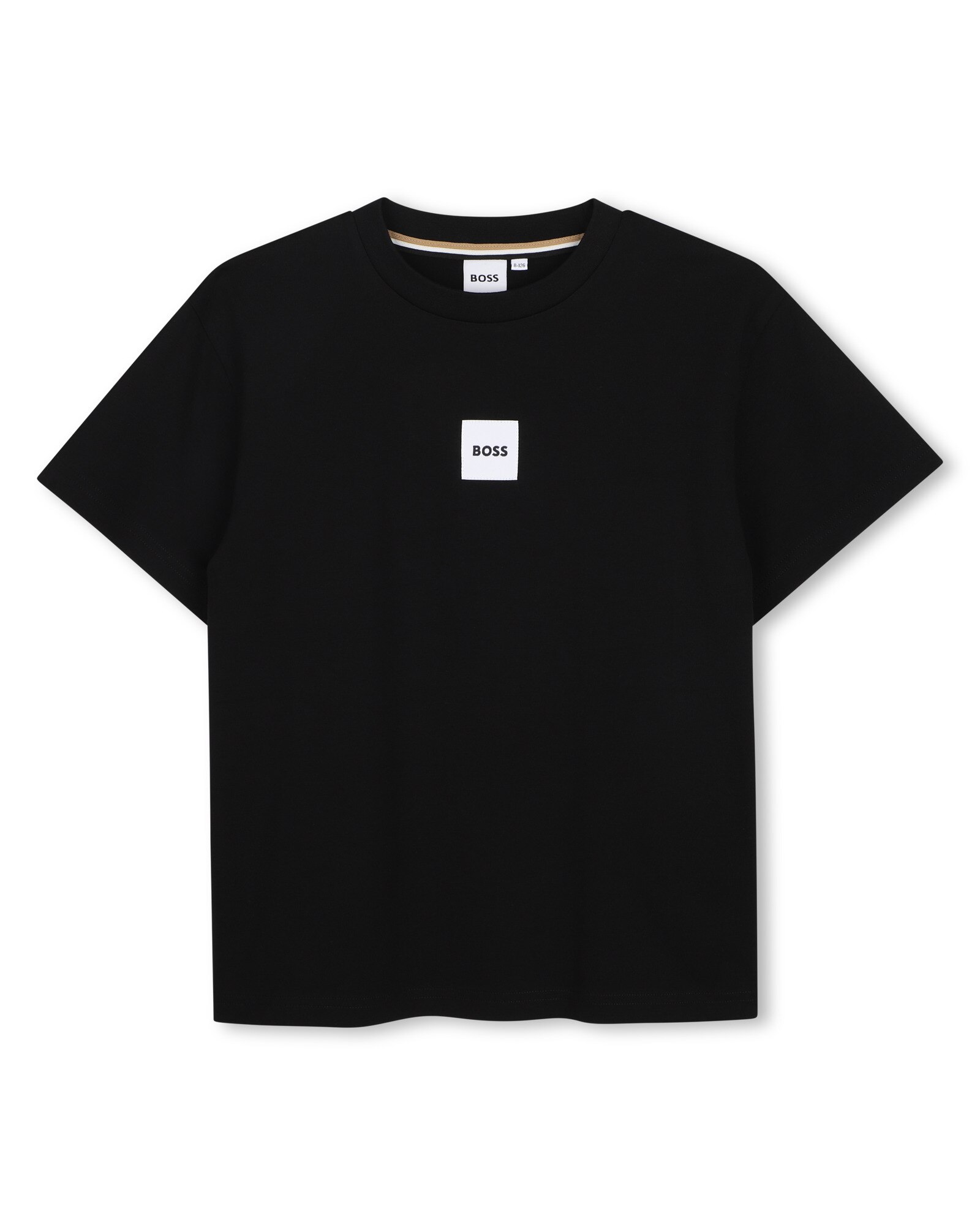 Imagen 0 de Camiseta de niño de manga corta con estampado grande Negro