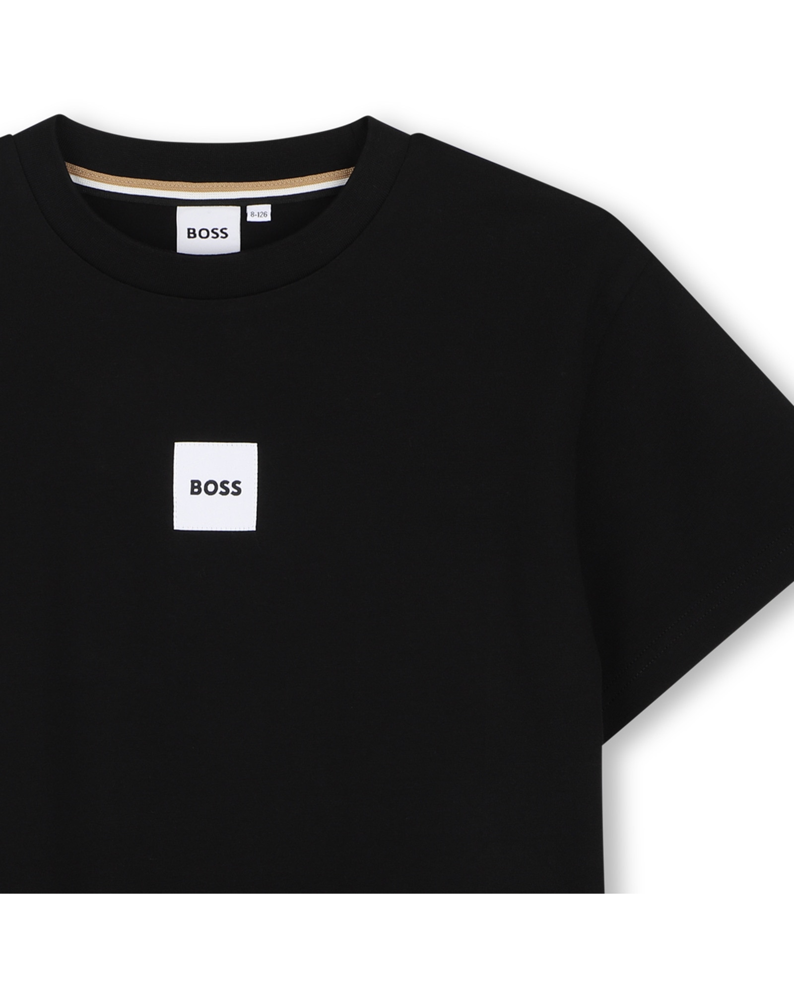 Camiseta de niño de manga corta con estampado grande - BOSS Kidswear - Negro Negro-2
