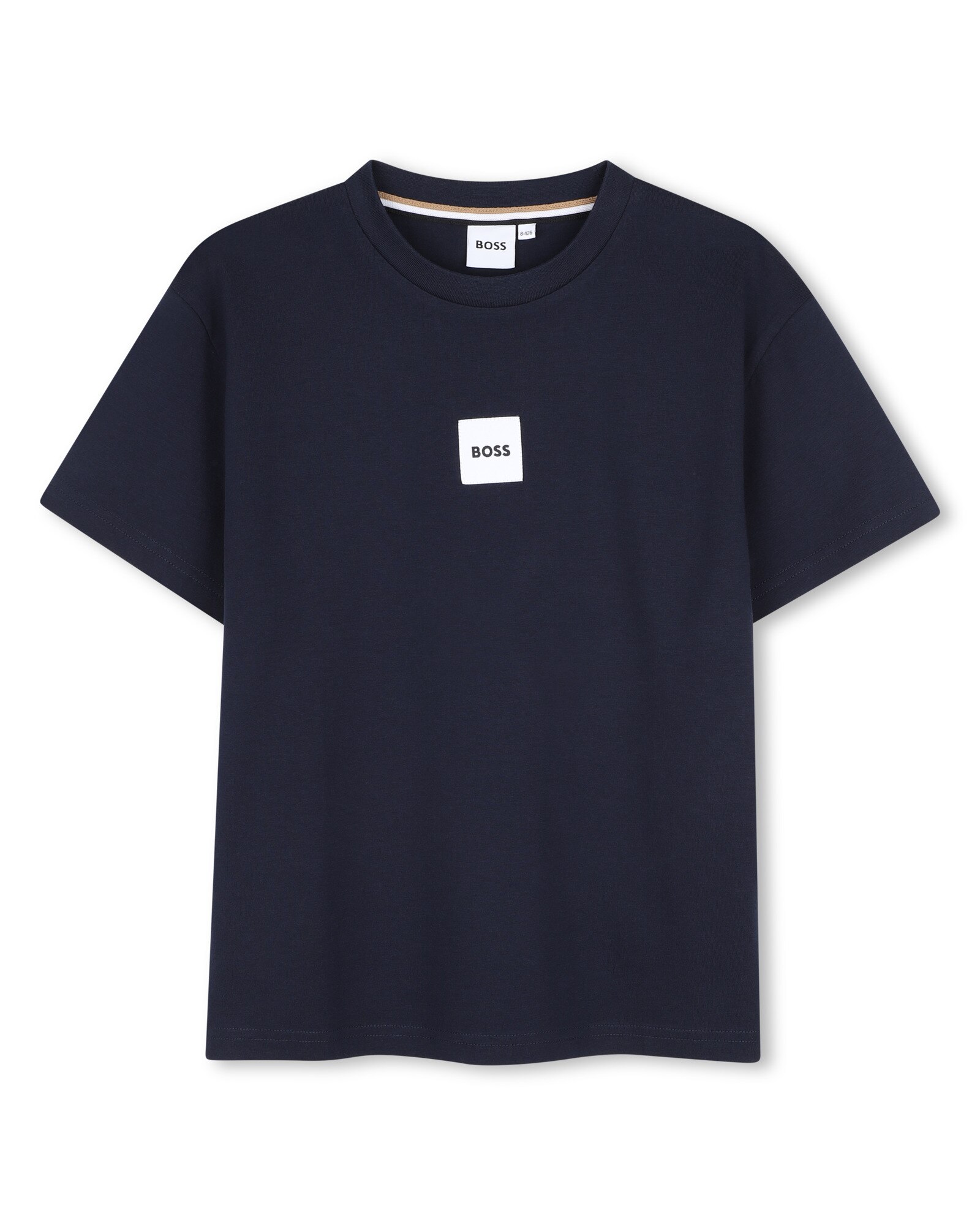 Camiseta de niño de manga corta con estampado grande - BOSS Kidswear - Azul marino Azul marino-1
