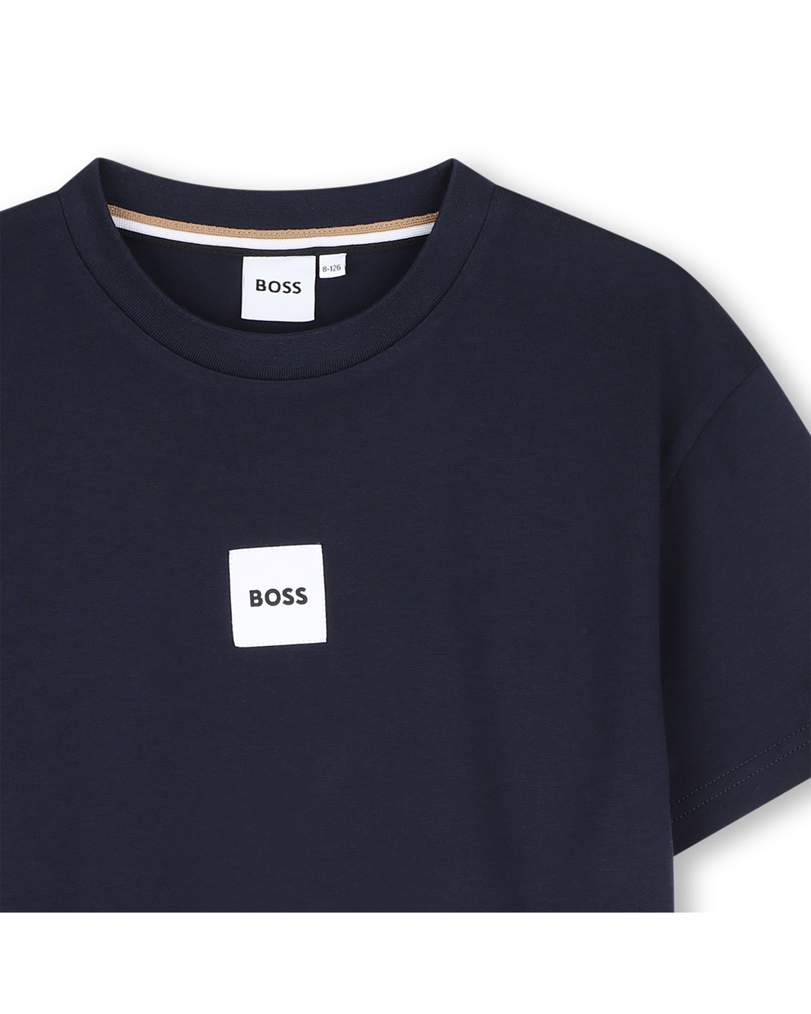 Camiseta de niño de manga corta con estampado grande - BOSS Kidswear - Azul marino Azul marino-2