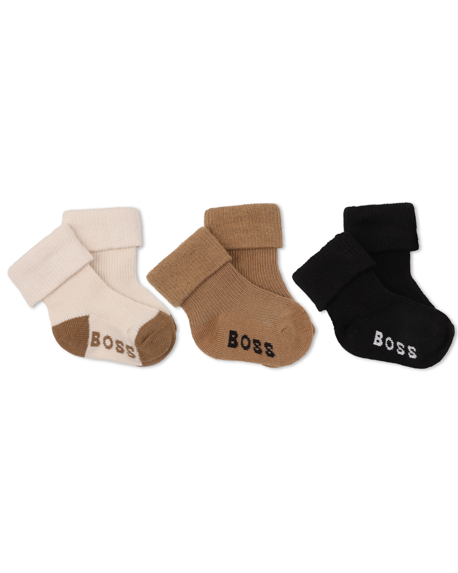 Calcetines de bebé niño con estampado grande - BOSS Kidswear - Marrón claro Marrón claro-1