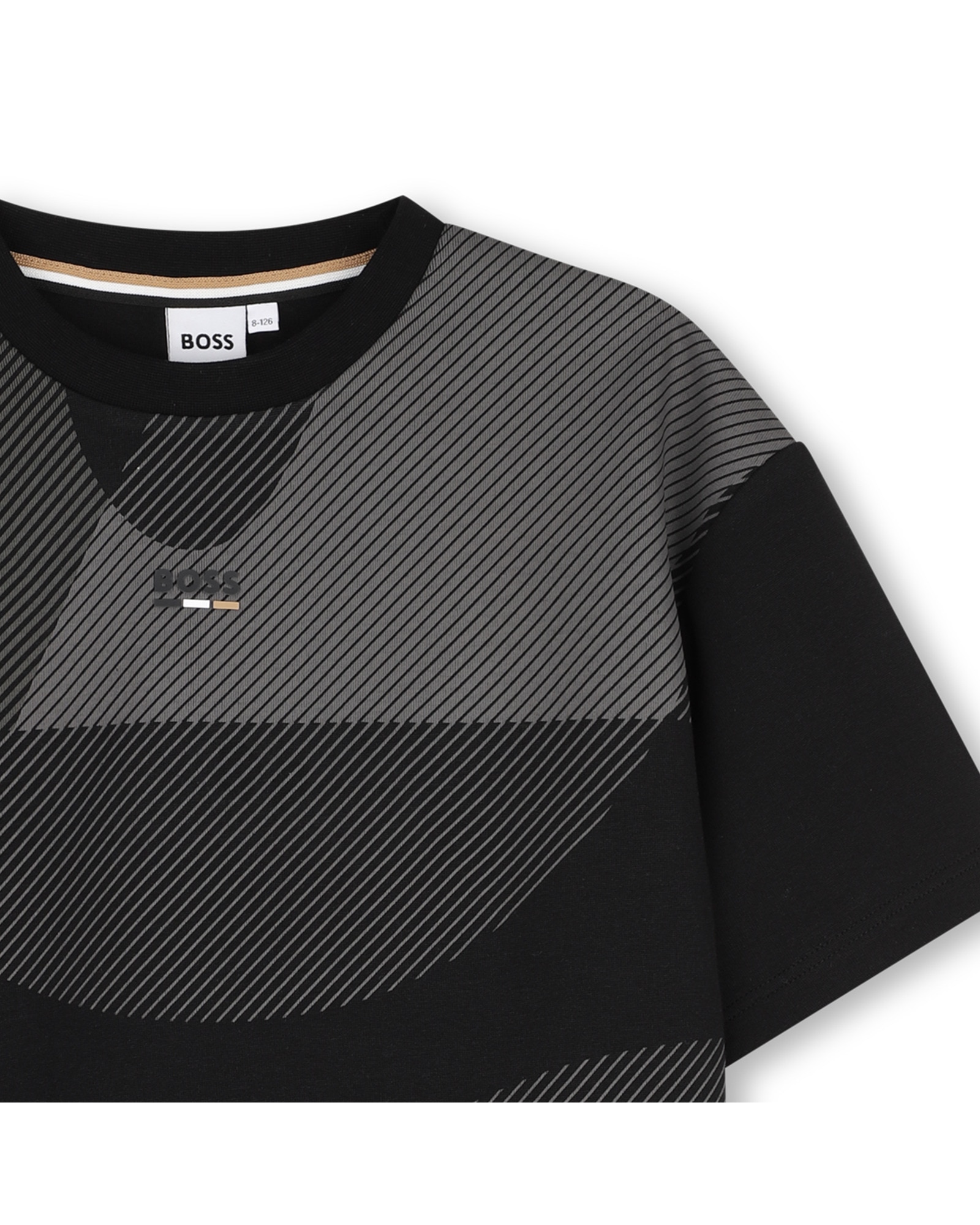 Camiseta de niño de manga corta con fantasía - BOSS Kidswear - Negro Negro-2