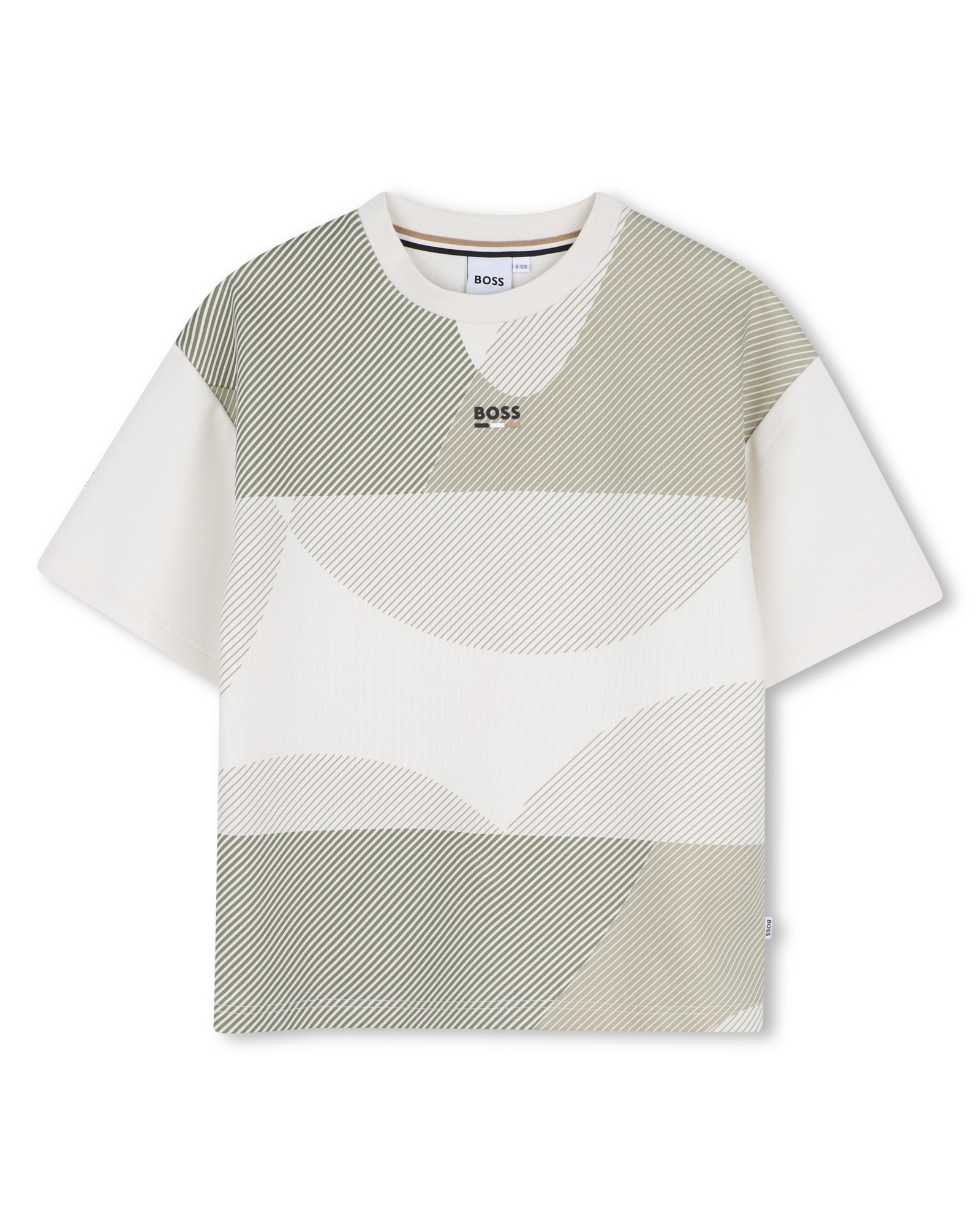 Camiseta de niño de manga corta con fantasía - BOSS Kidswear - Crudo Crudo-1