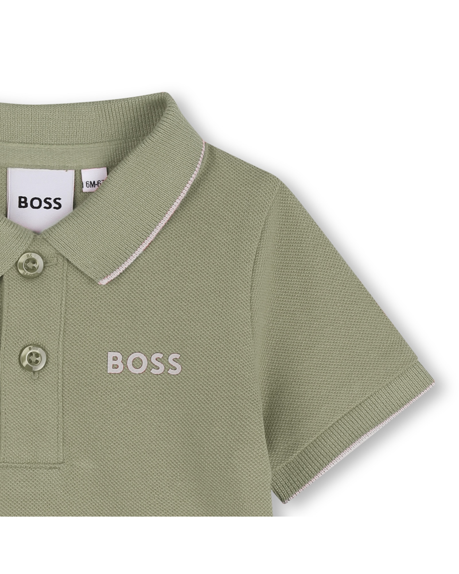 Imagen 2 de Camiseta de bebé niño de manga larga con estampado grande - BOSS Kidswear - Blanco Blanco