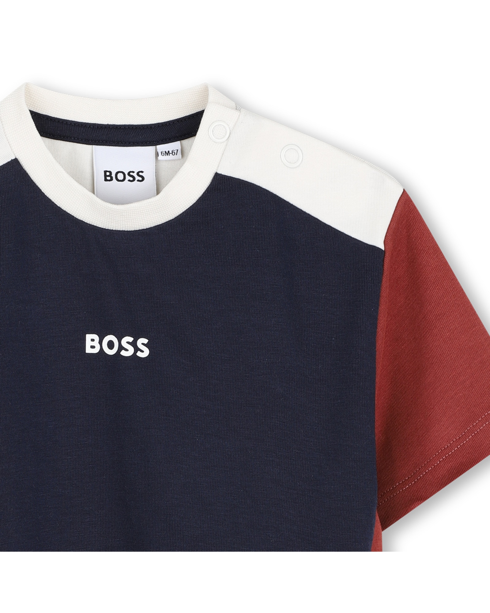 Imagen 2 de Camiseta de bebé niño de manga corta con fantasía - BOSS Kidswear - Azul marino Azul marino