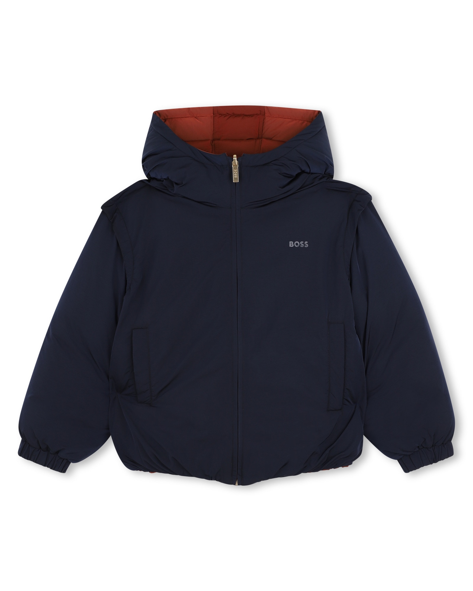 Abrigo de niña liso - BOSS Kidswear - Azul marino Azul marino-1