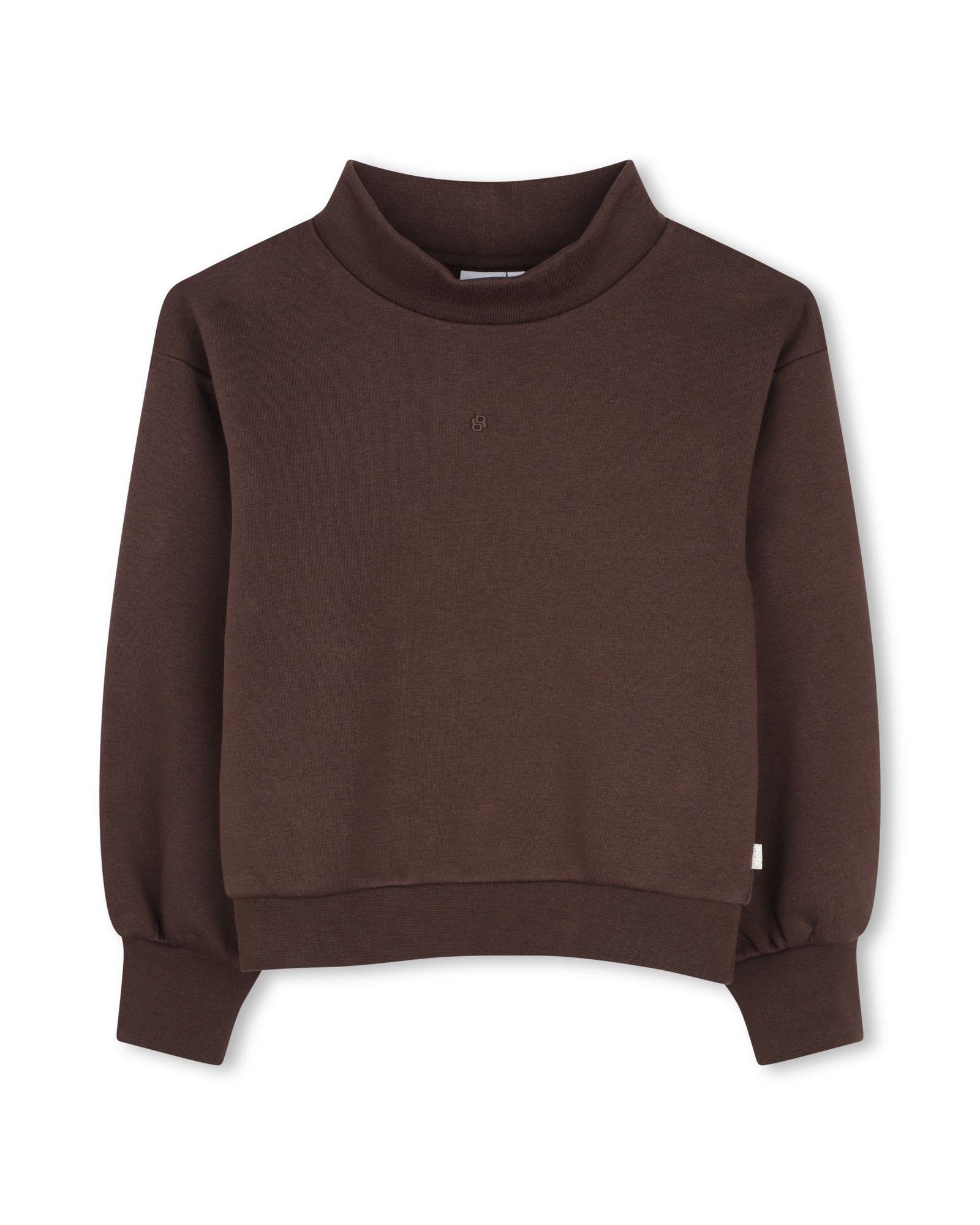 Imagen 1 de Sudadera con capucha de niña liso Marrón