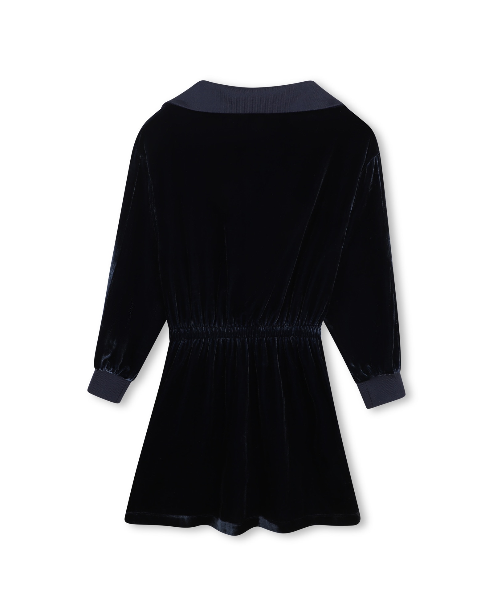 Imagen 3 de Vestido de niña de manga larga liso - BOSS Kidswear - Azul marino Azul marino