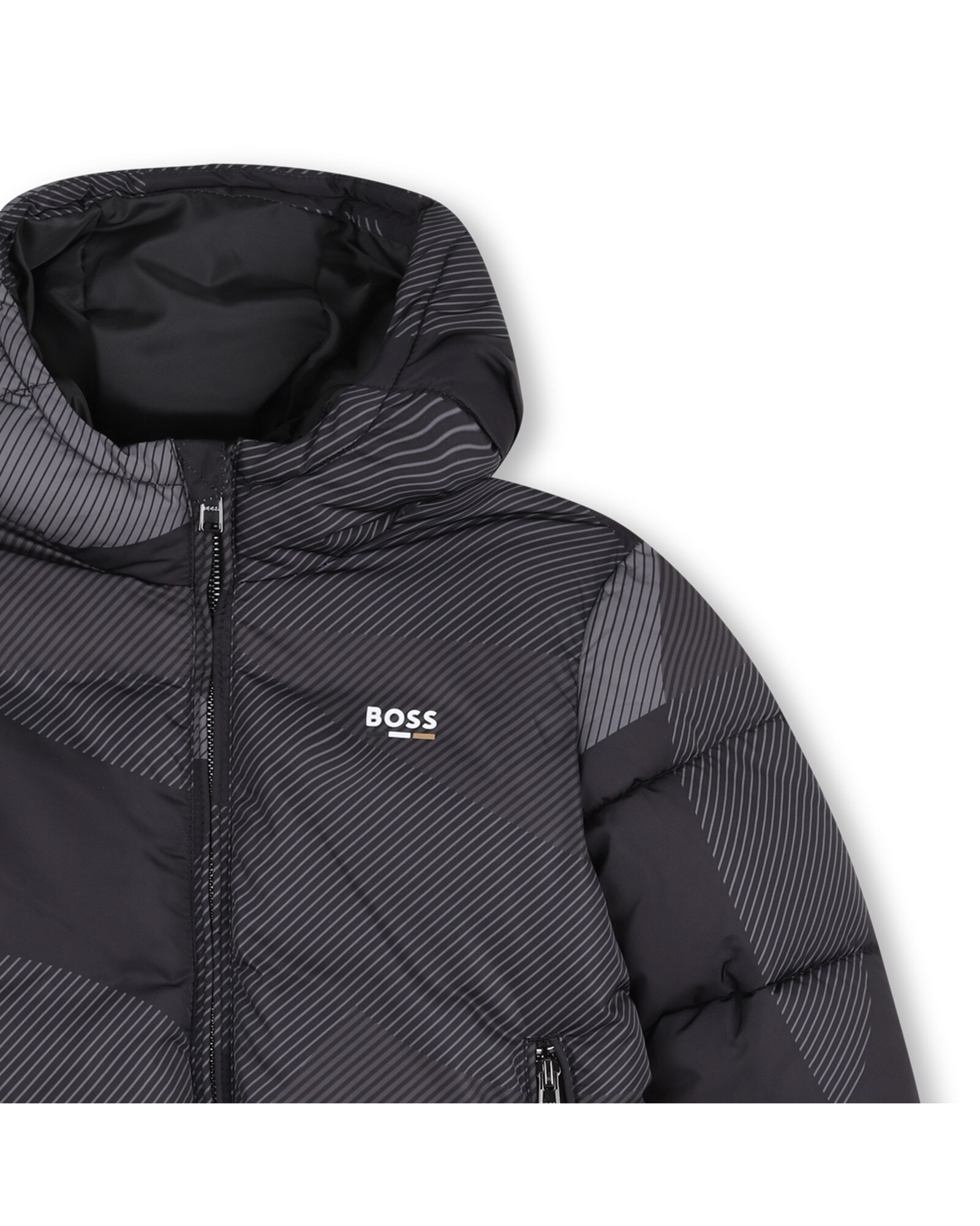 Abrigo de niño liso - BOSS Kidswear - Negro Negro-3