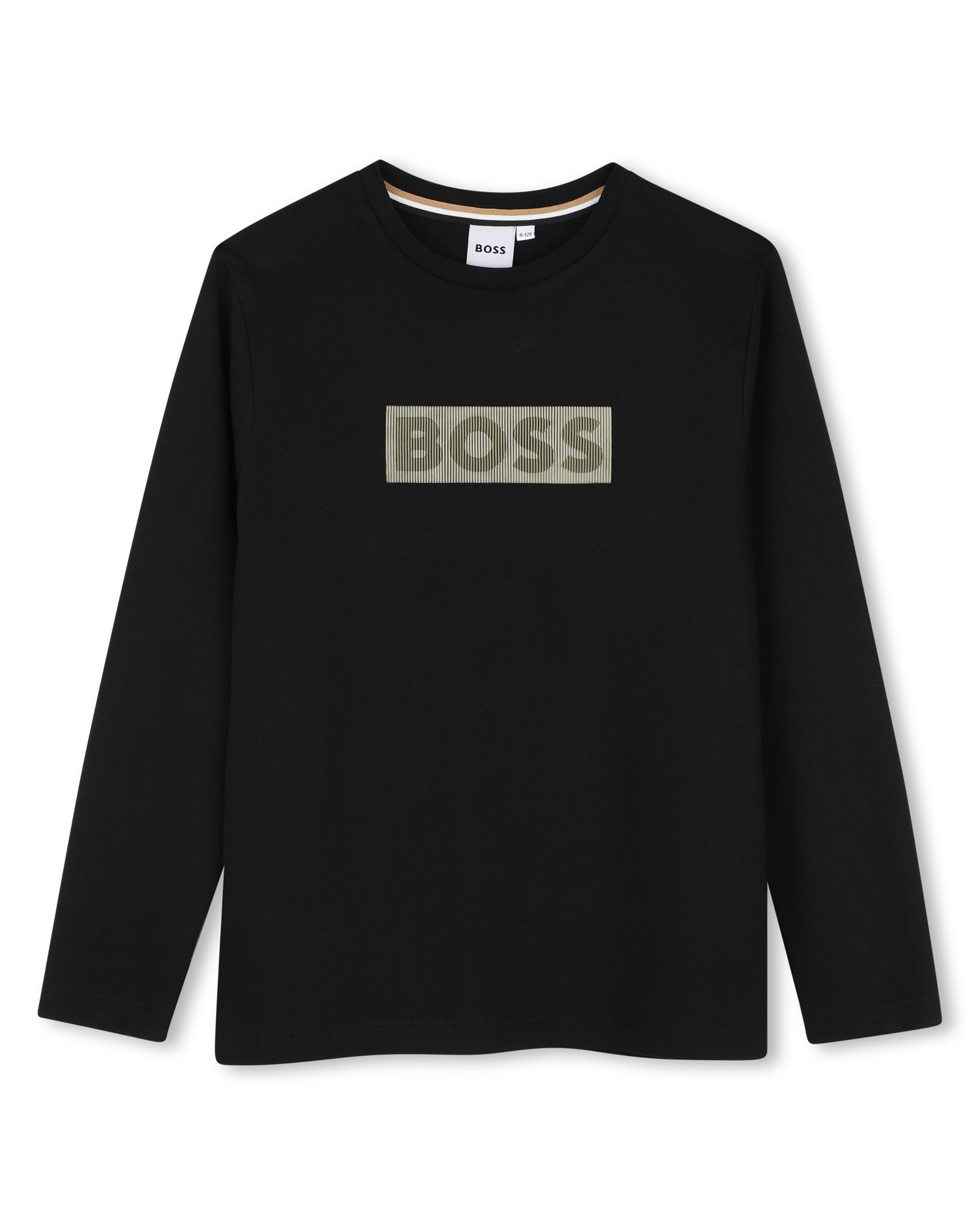 Imagen 1 de Camiseta de niño de manga larga con estampado grande - BOSS Kidswear - Negro Negro