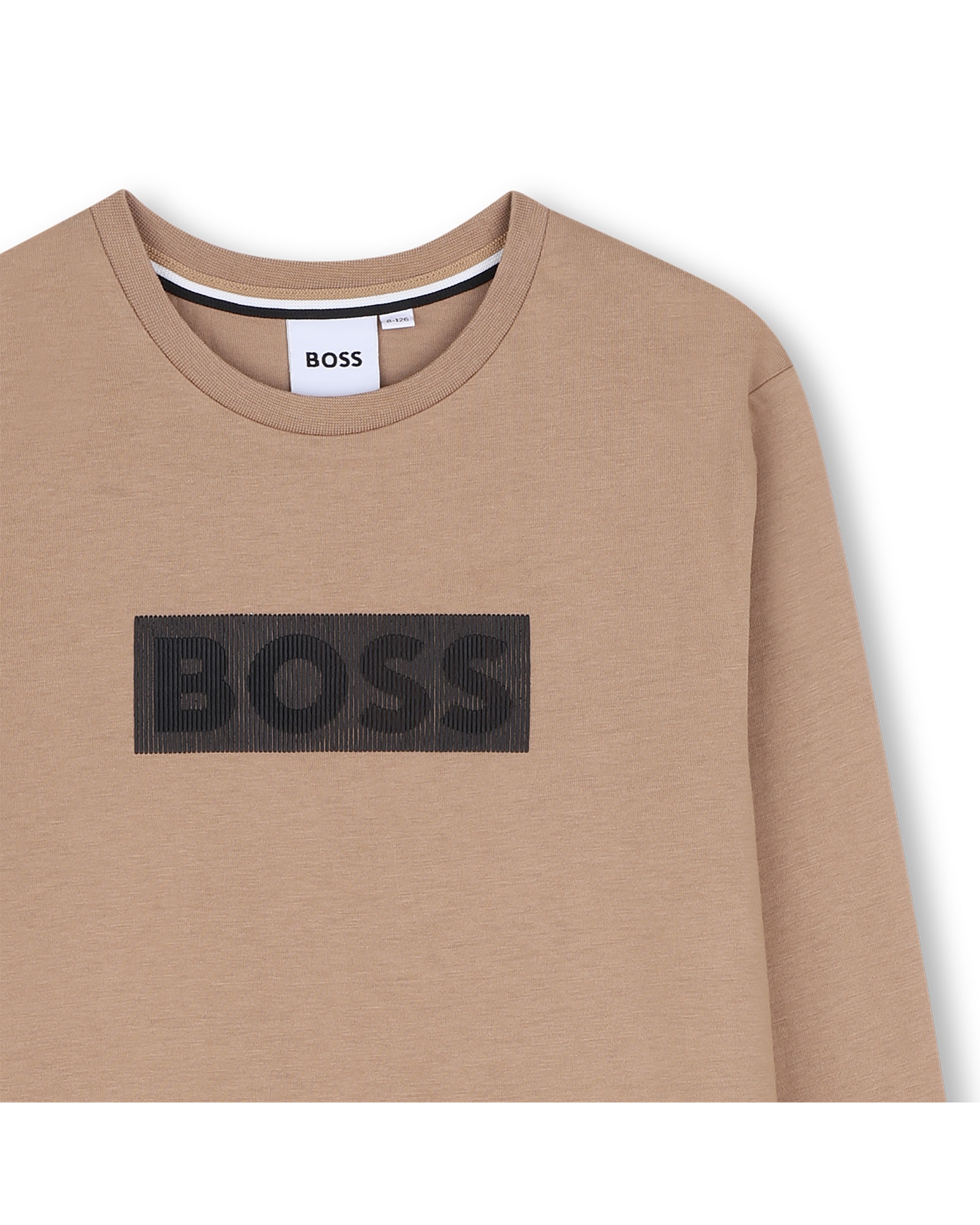 Imagen 2 de Camiseta de niño de manga larga con estampado grande - BOSS Kidswear - Marrón claro Marrón claro