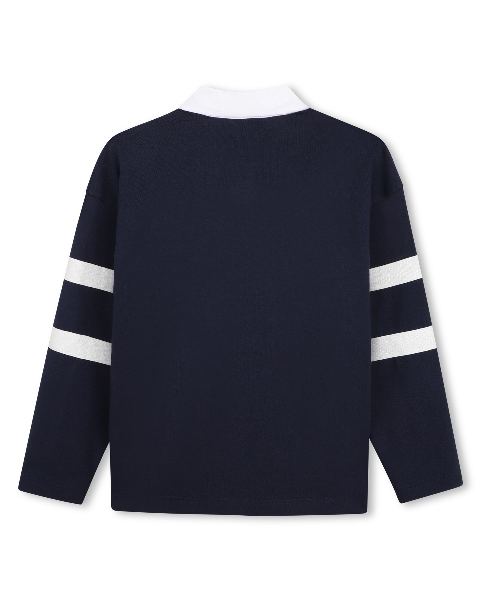 Polo de niño de manga larga con fantasía - BOSS Kidswear - Azul marino Azul marino-3
