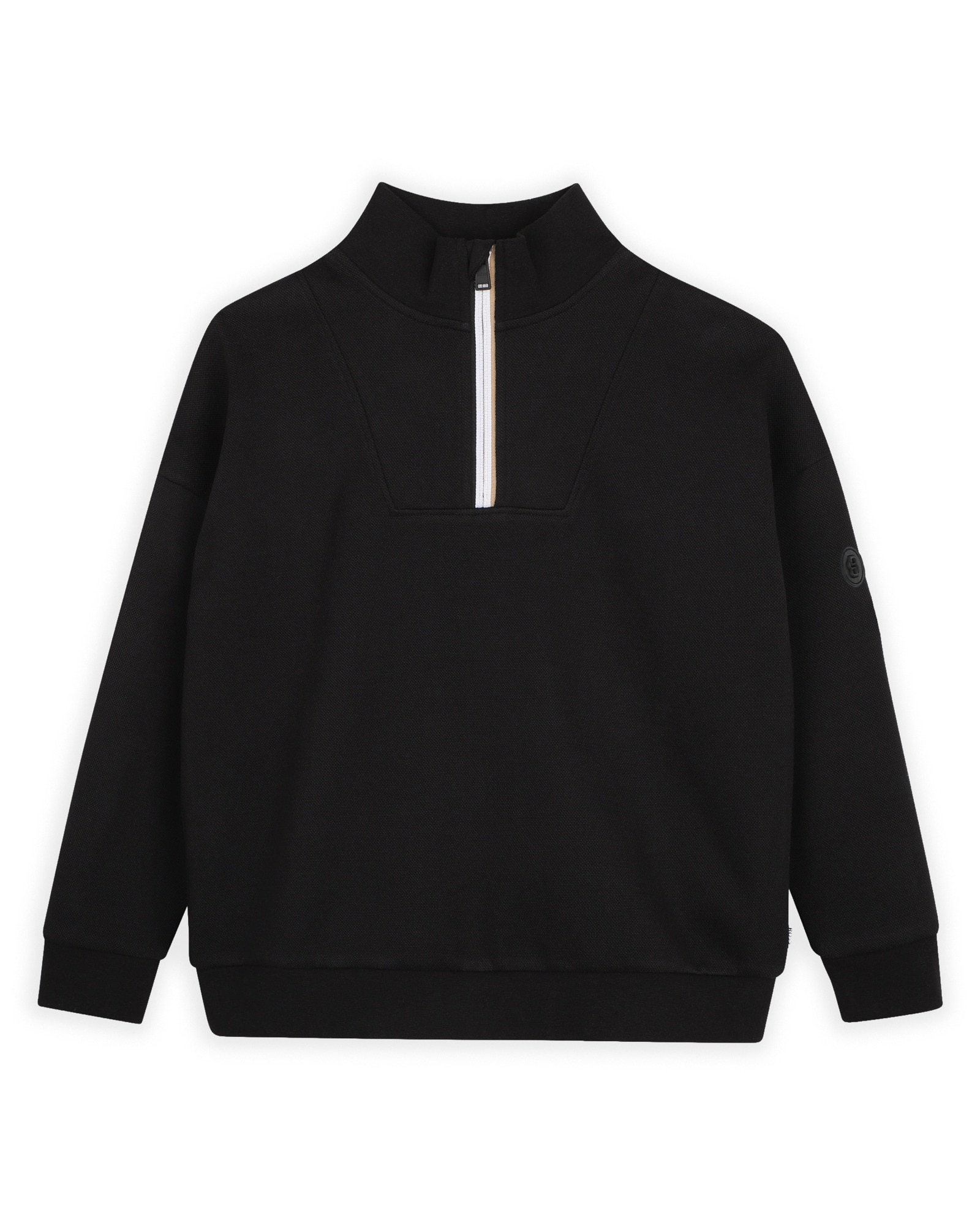 Imagen 0 de Sudadera con capucha de niño liso Negro