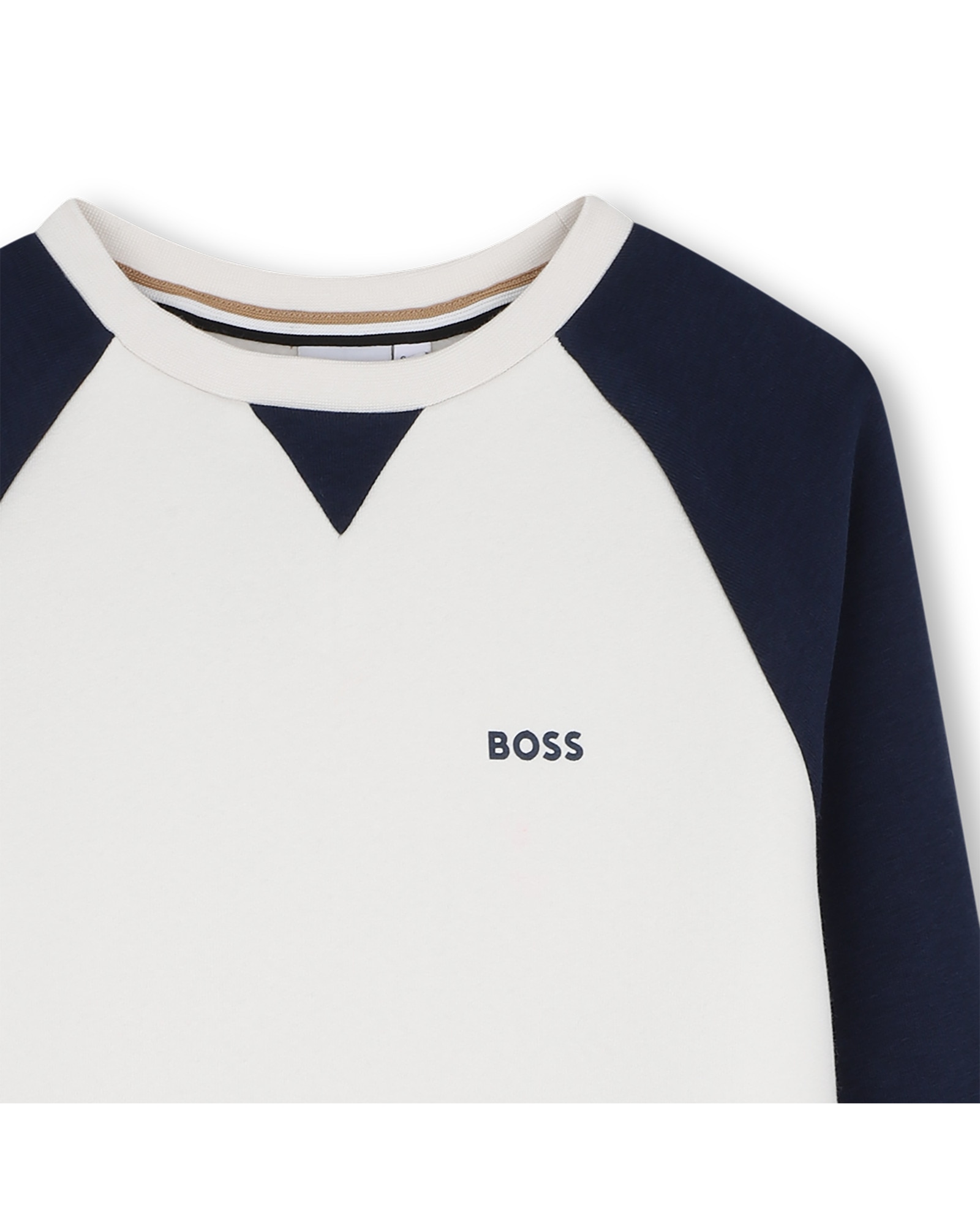 Sudadera con capucha de niño con fantasía - BOSS Kidswear - Crudo Crudo-2