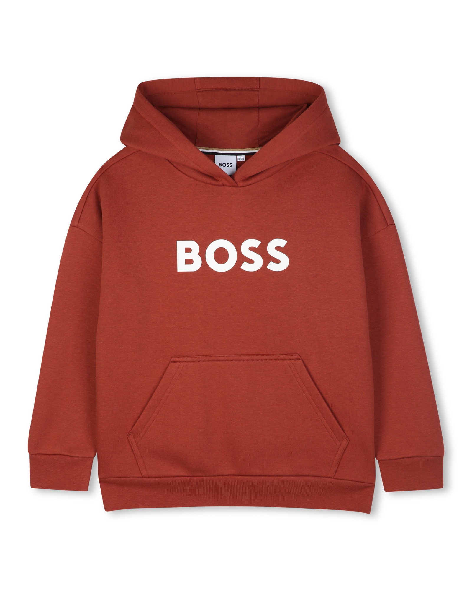 Sudadera con capucha de niño con estampado grande - BOSS Kidswear - Burdeos Burdeos-1