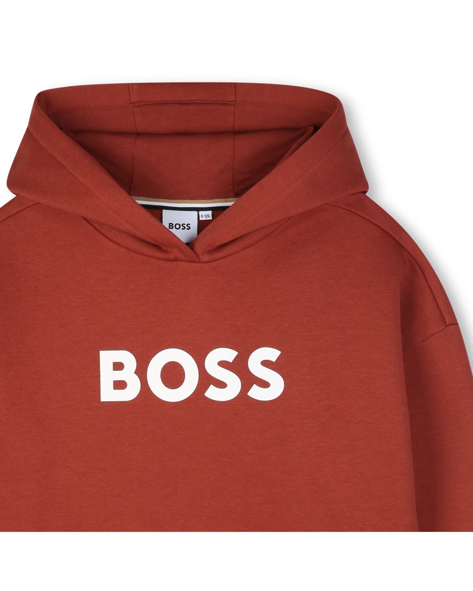 Sudadera con capucha de niño con estampado grande - BOSS Kidswear - Burdeos Burdeos-2