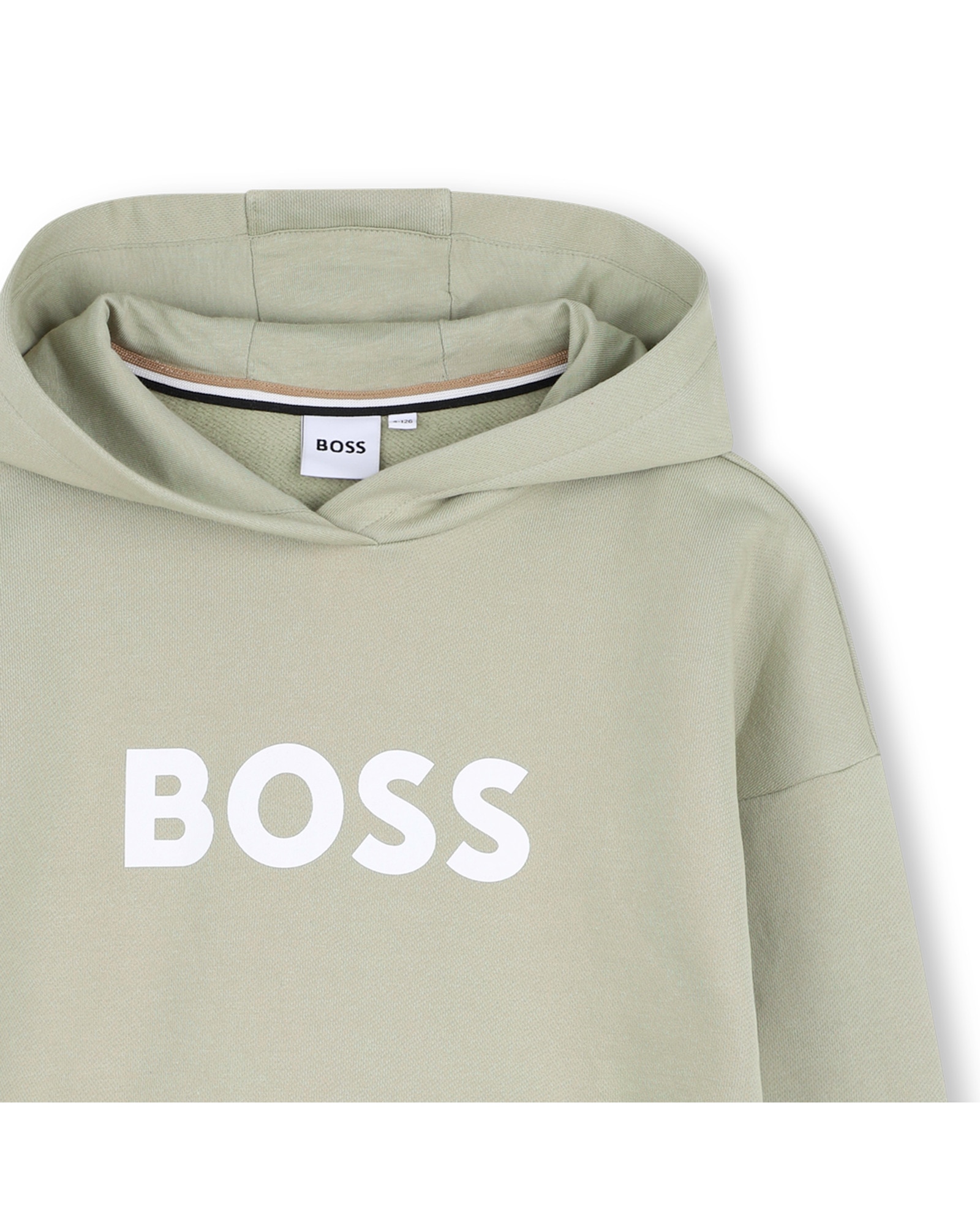 Imagen 2 de Sudadera con capucha de niño con estampado grande - BOSS Kidswear - Verde Verde