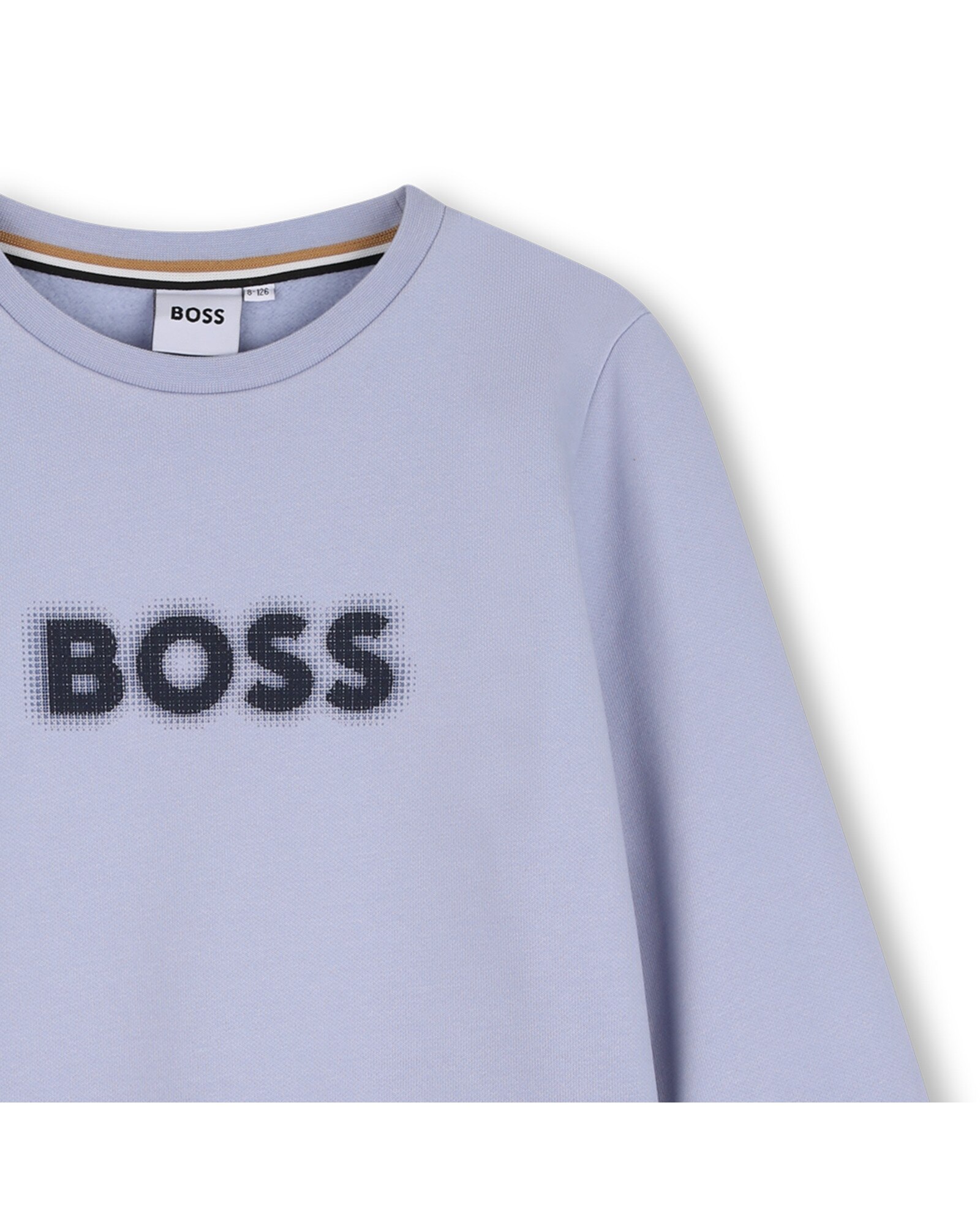 Sudadera con capucha de niño con estampado grande - BOSS Kidswear - Azul claro Azul claro-3