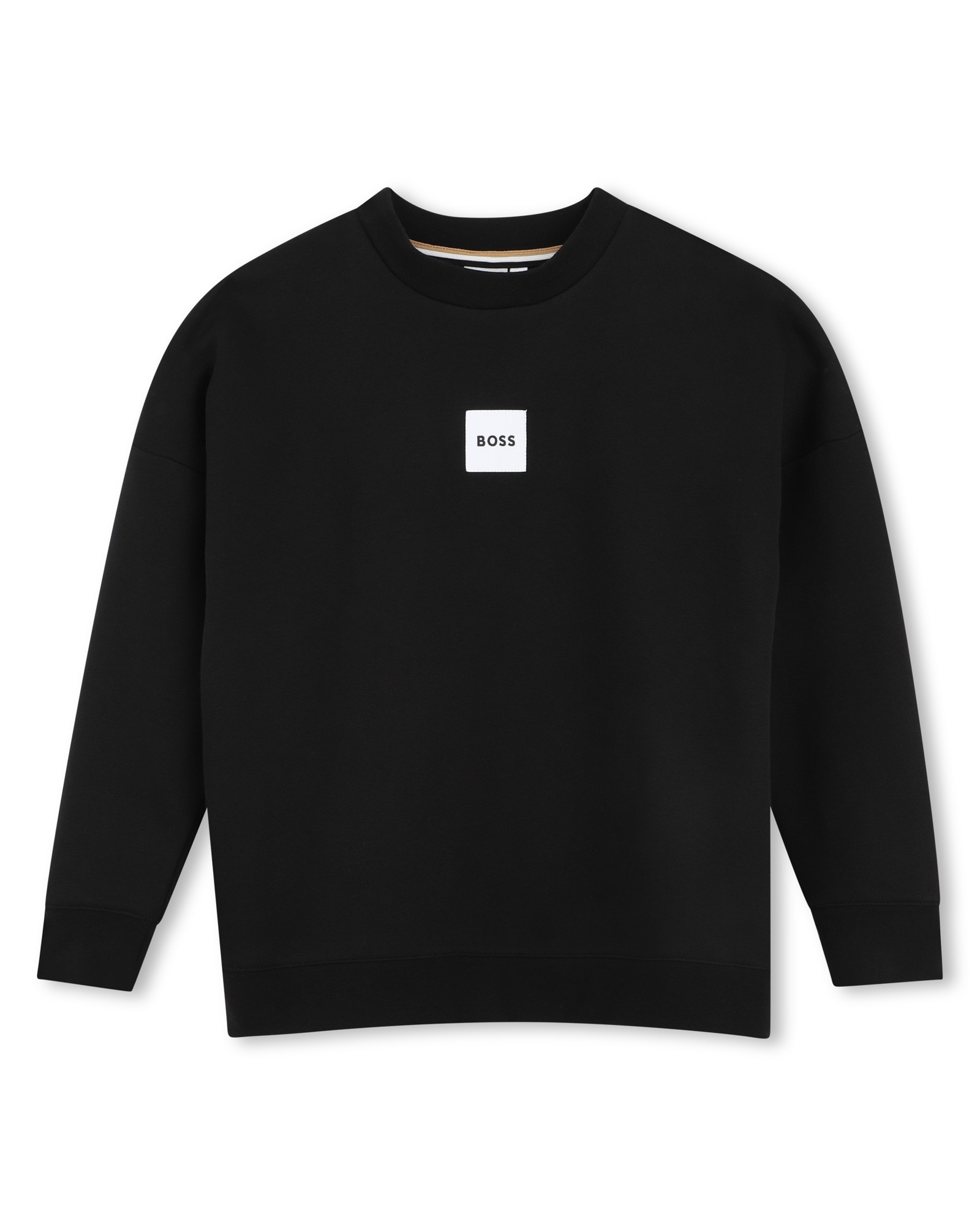Imagen 0 de Sudadera con capucha de niño con estampado grande Negro