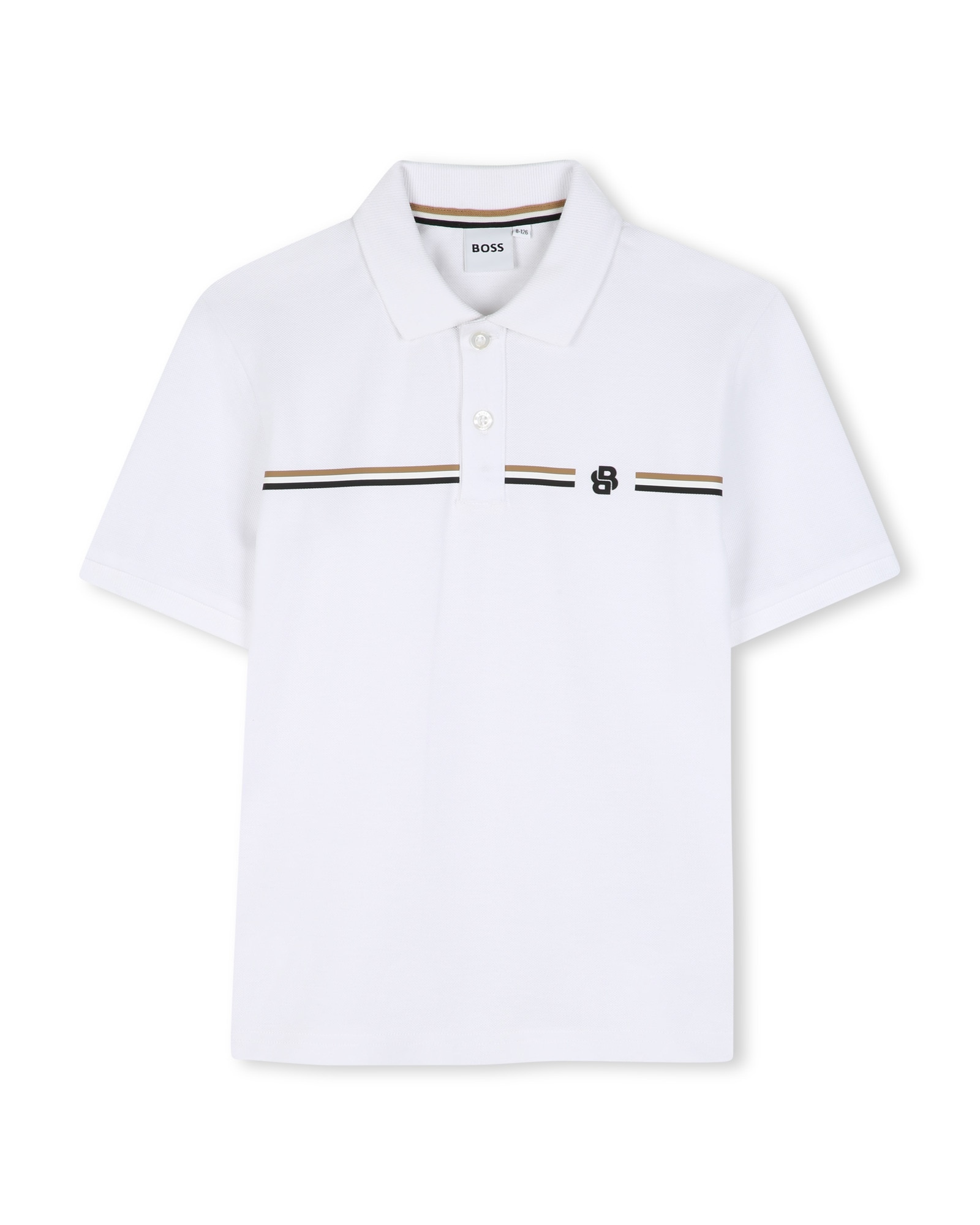 Imagen 0 de Polo de niño de manga corta liso Blanco