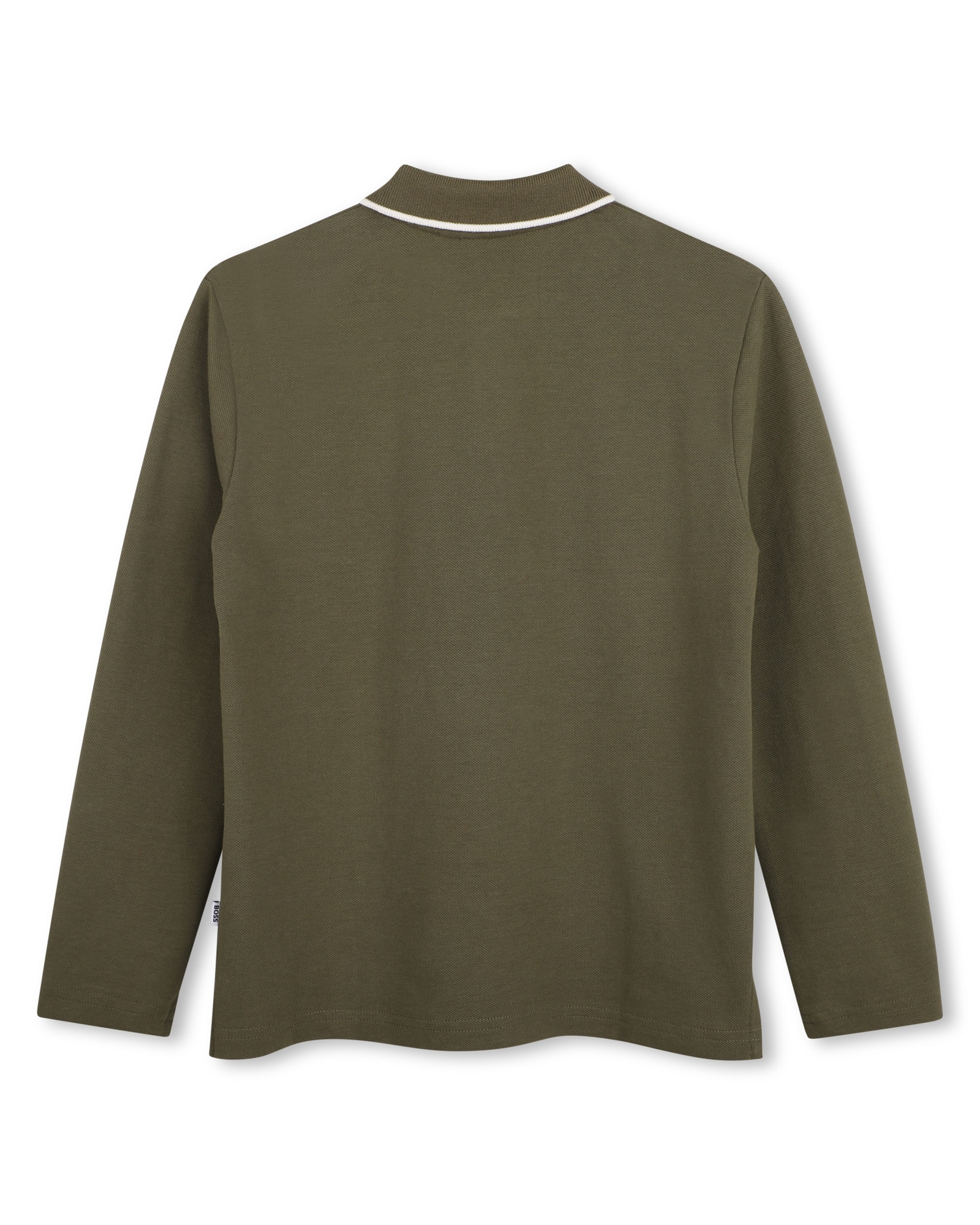 Polo de niño de manga larga con estampado grande - BOSS Kidswear - Verde Verde-3