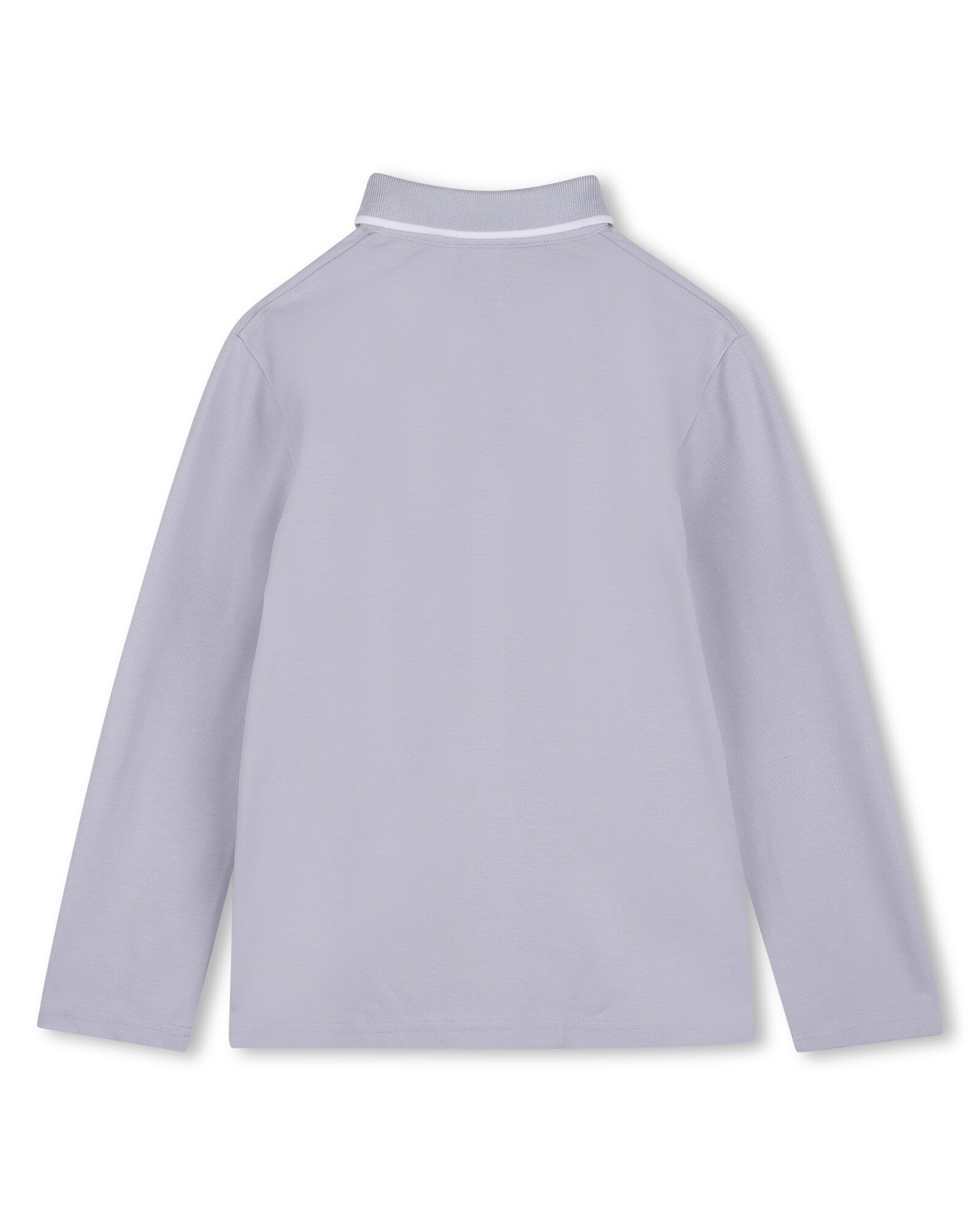 Polo de niño de manga larga con estampado grande - BOSS Kidswear - Azul claro Azul claro-3