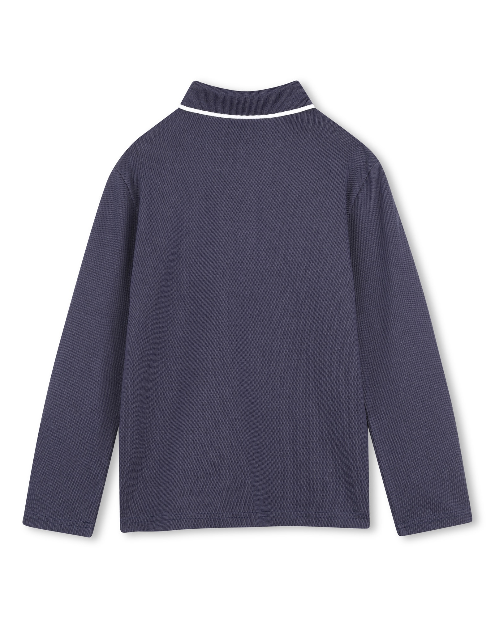 Polo de niño de manga larga con estampado grande - BOSS Kidswear - Azul marino Azul marino-3