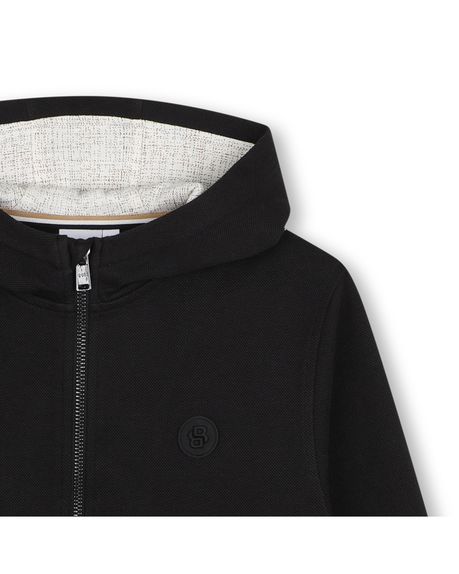 Sudadera sin capucha de niño liso - BOSS Kidswear - Negro Negro-2