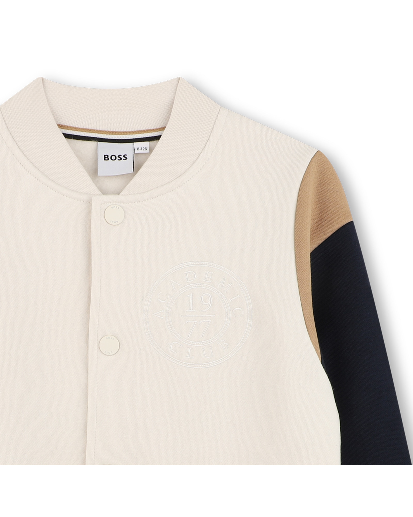 Cazadora de niño con fantasía - BOSS Kidswear - Crudo Crudo-2