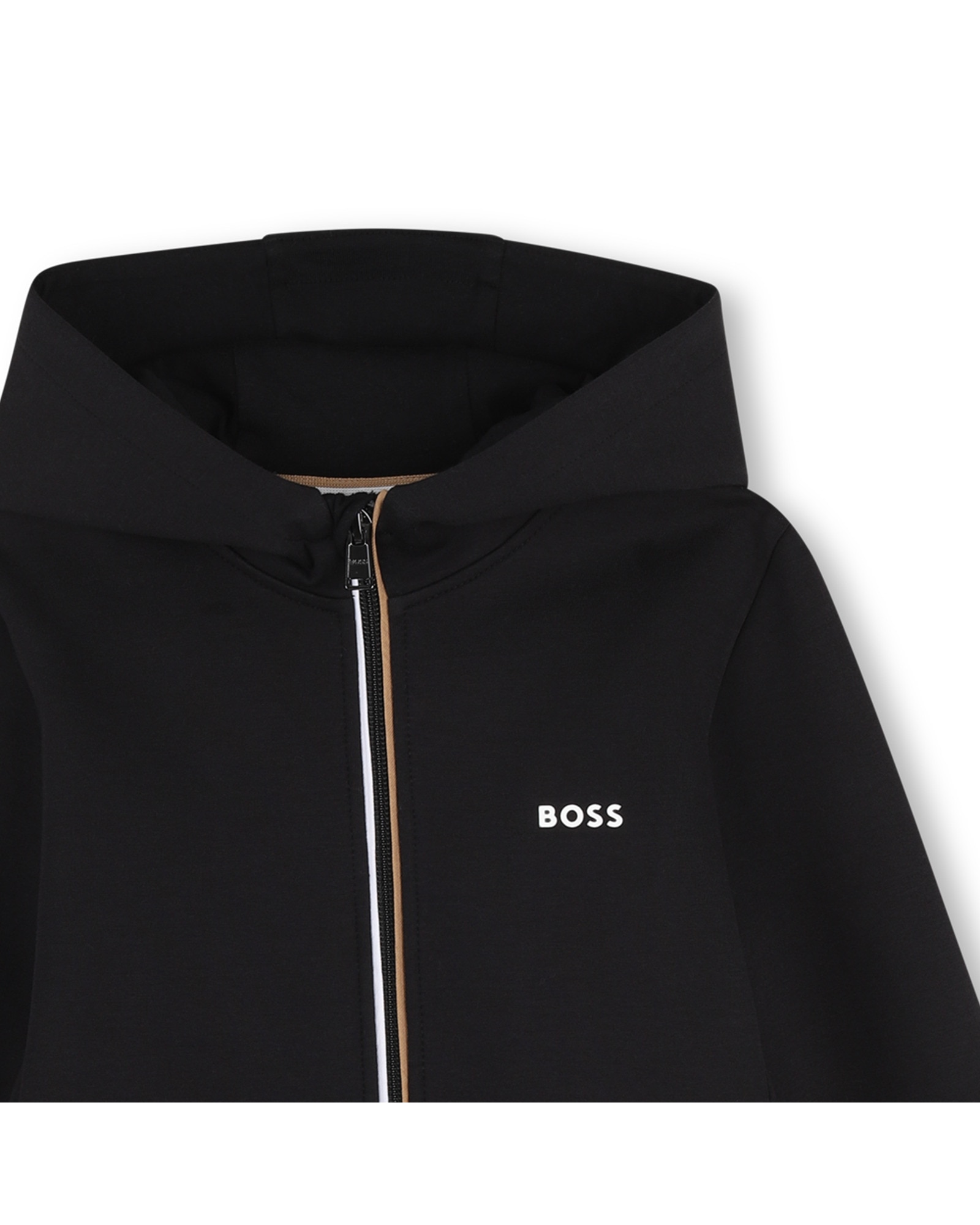 Sudadera sin capucha de niño liso - BOSS Kidswear - Negro Negro-2