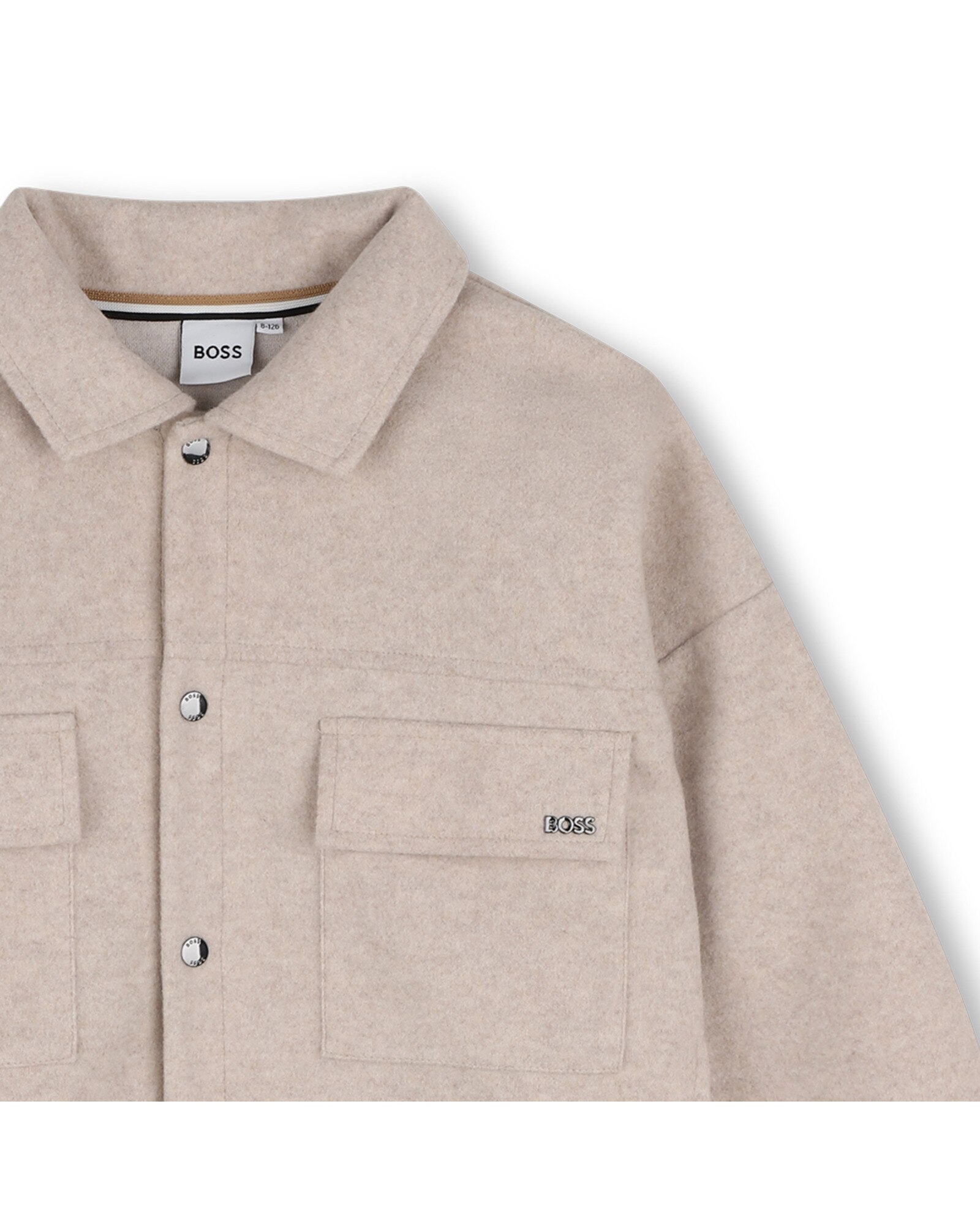 Chaqueta de punto de niño liso - BOSS Kidswear - Crudo Crudo-2