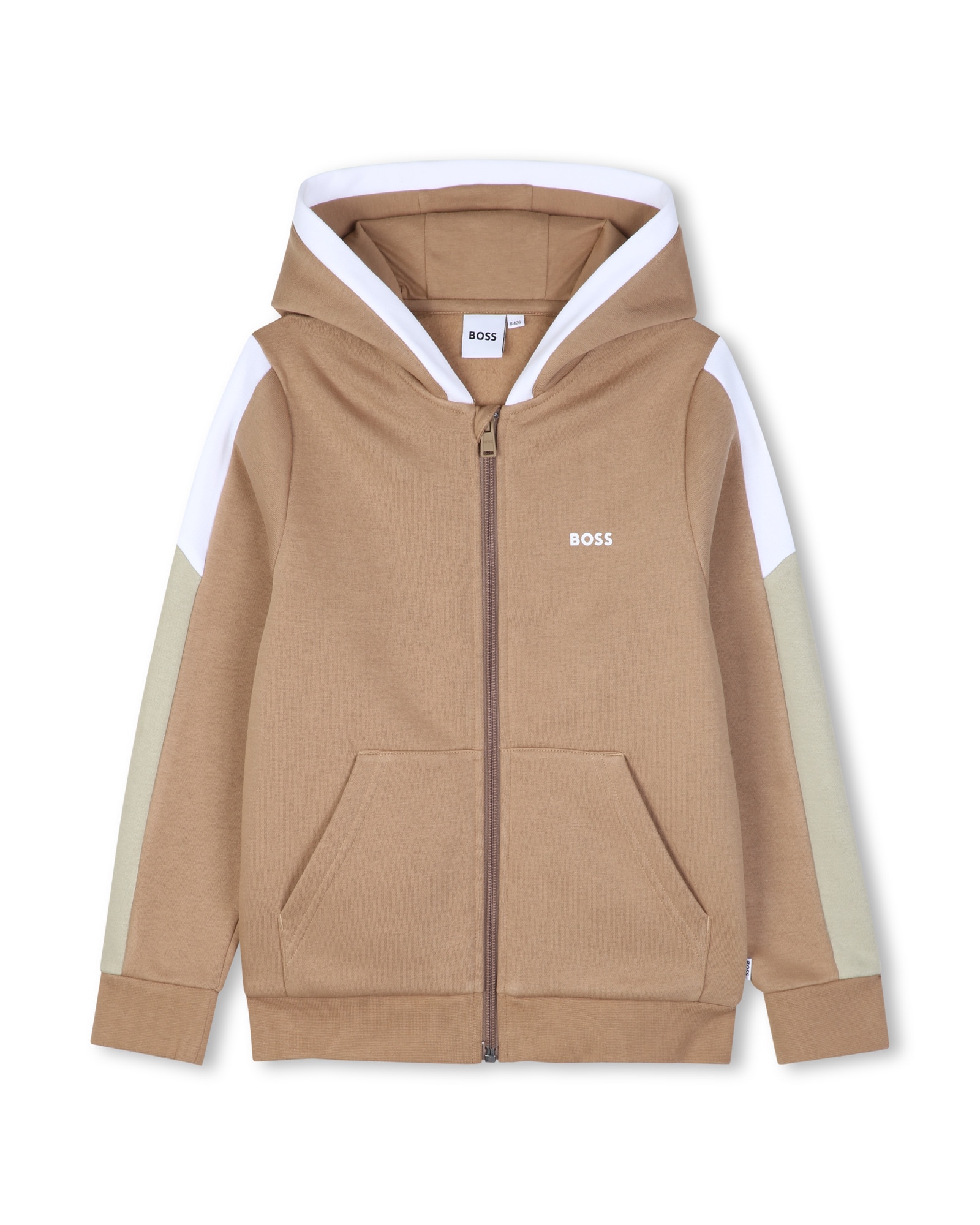 Imagen 0 de Sudadera con capucha de niño liso Marrón claro