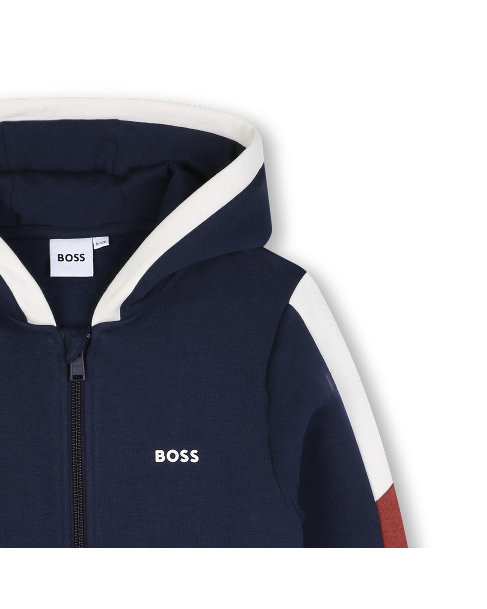 Sudadera con capucha de niño liso - BOSS Kidswear - Azul marino Azul marino-2