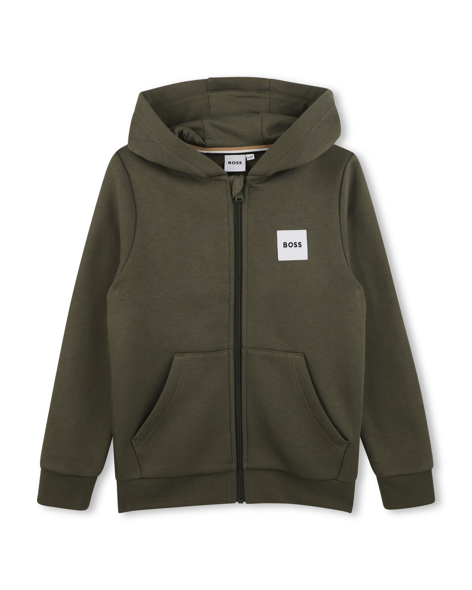 Sudadera sin capucha de niño liso - BOSS Kidswear - Verde Verde-1