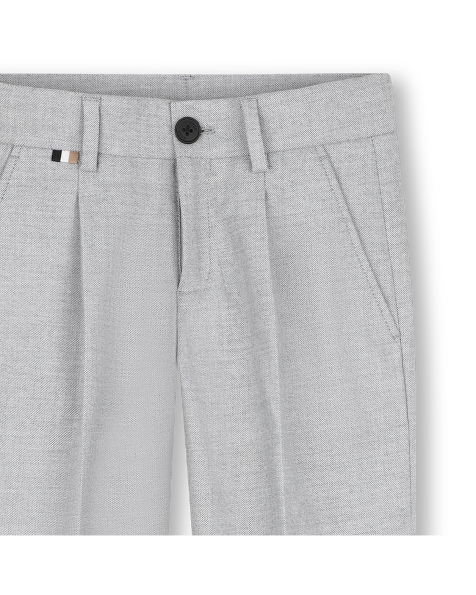 Pantalón de traje de niño liso - BOSS Kidswear - Gris Gris-2