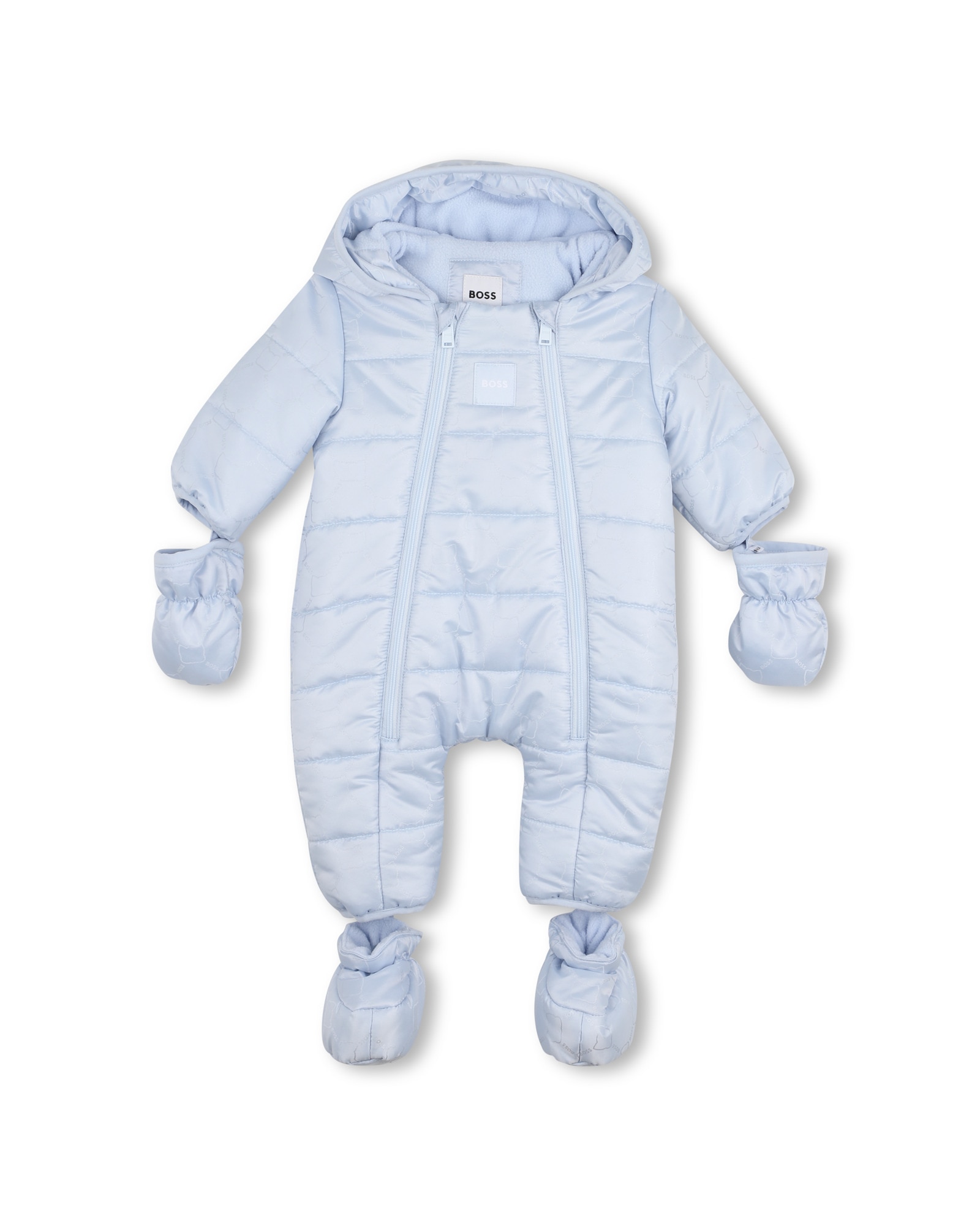 Saco de cuna de bebé niño con estampado grande - BOSS Kidswear - Azul claro Azul claro-1