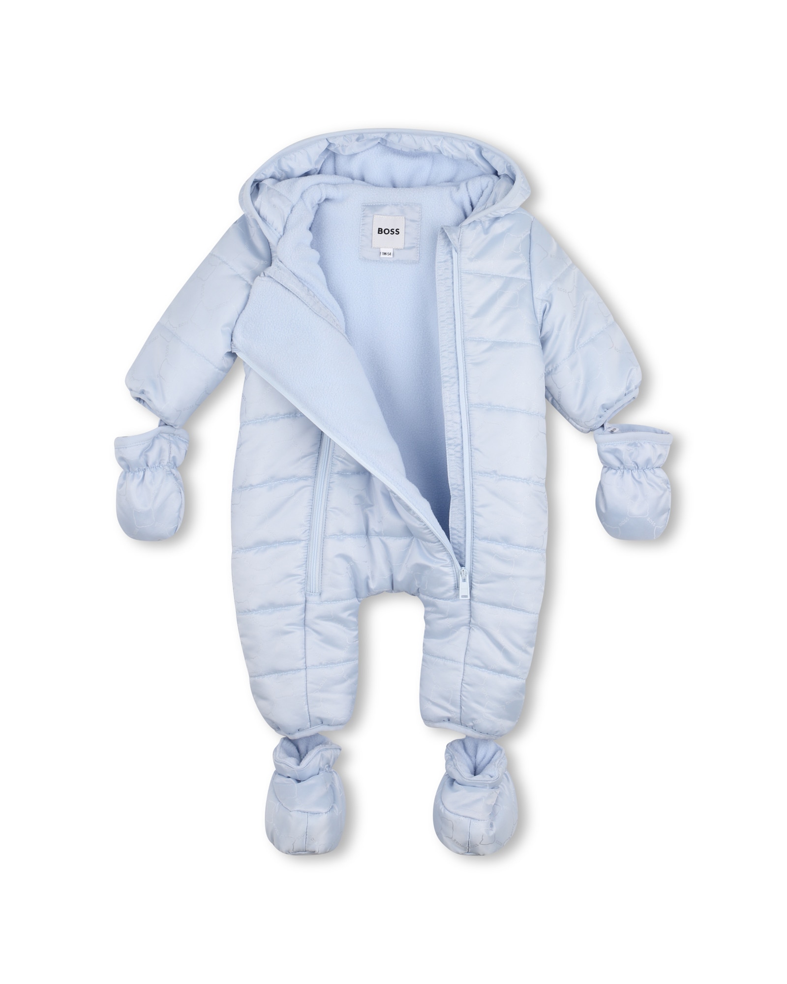 Saco de cuna de bebé niño con estampado grande - BOSS Kidswear - Azul claro Azul claro-2