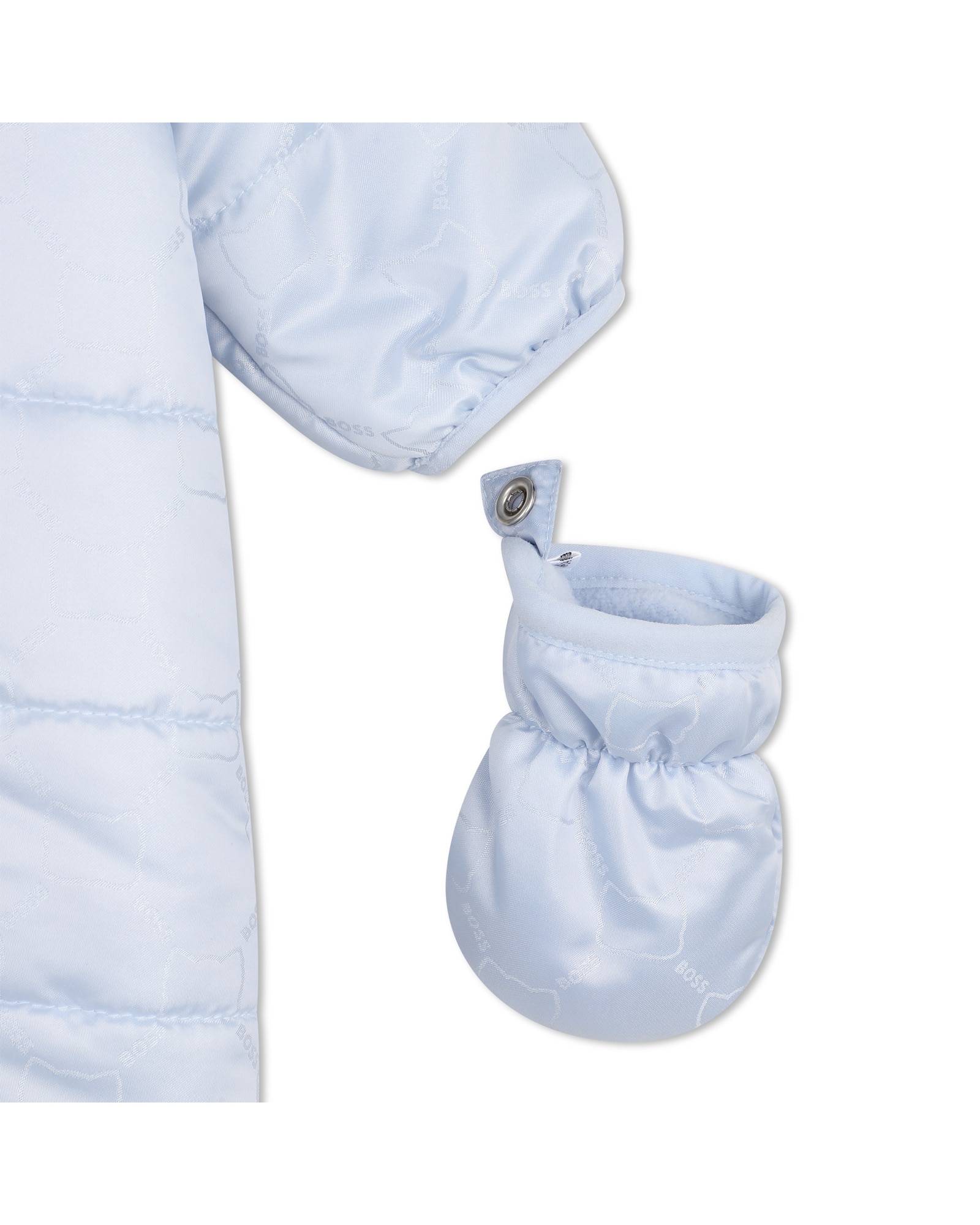 Saco de cuna de bebé niño con estampado grande - BOSS Kidswear - Azul claro Azul claro-4