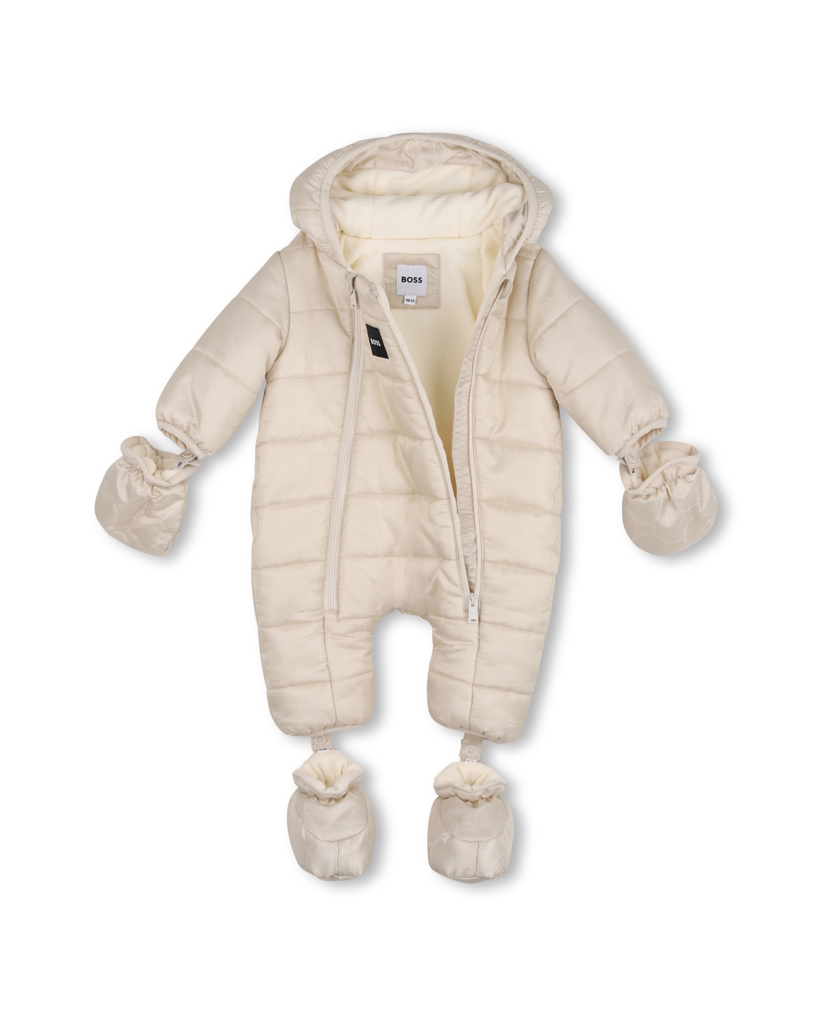 Saco de cuna de bebé niño con estampado grande - BOSS Kidswear - Crudo Crudo-3