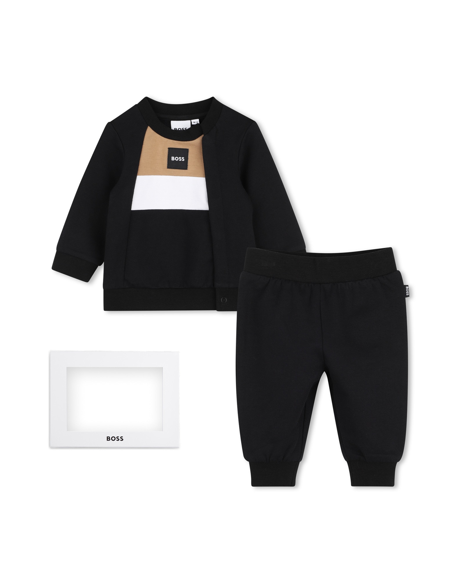 Imagen 1 de Conjunto de bebé niño con estampado grande Negro