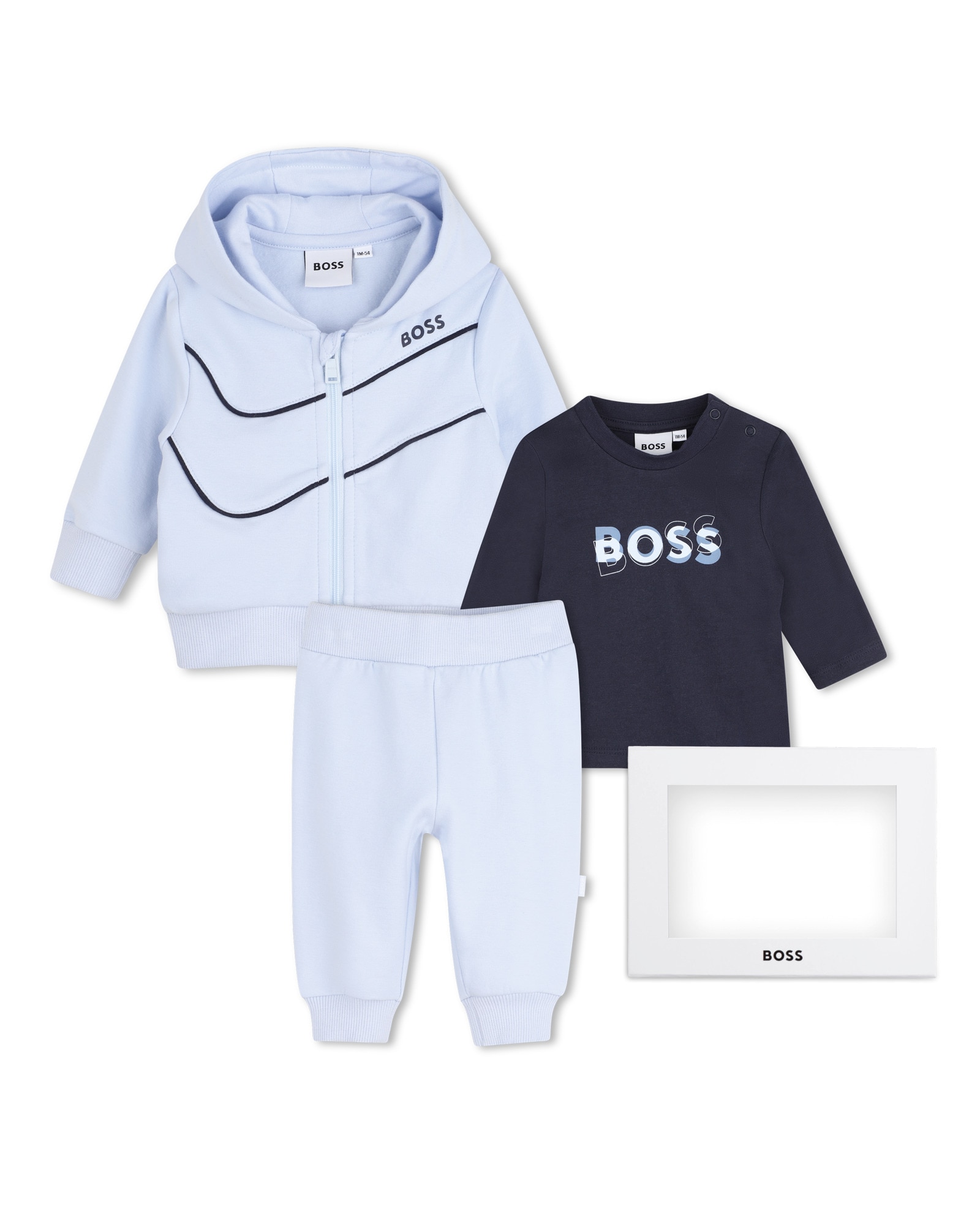 Imagen 0 de Conjunto de bebé niño con estampado grande Azul claro