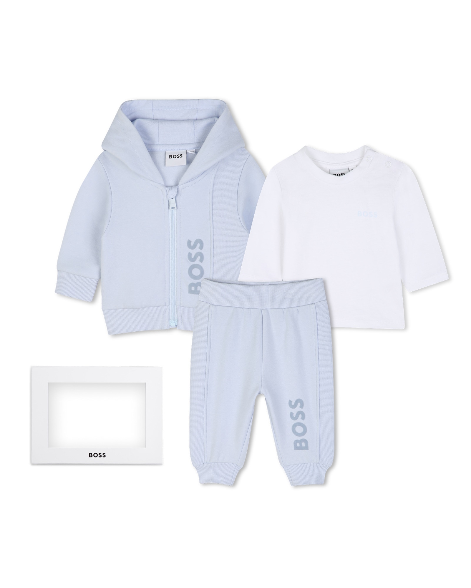 Imagen 1 de Conjunto de bebé niño con estampado grande - BOSS Kidswear - Azul claro Azul claro