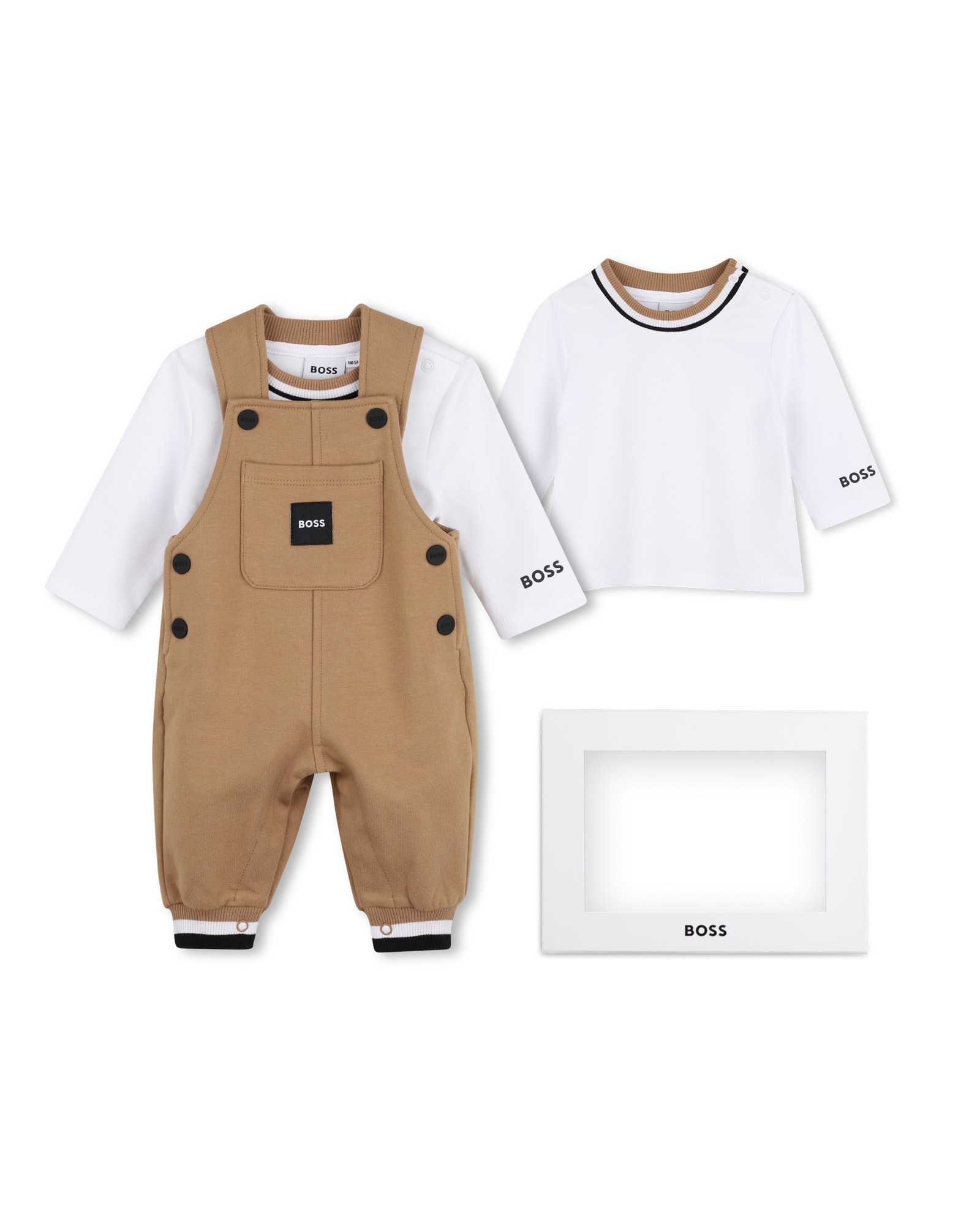 Imagen 0 de Conjunto de bebé niño con rayas Marrón claro