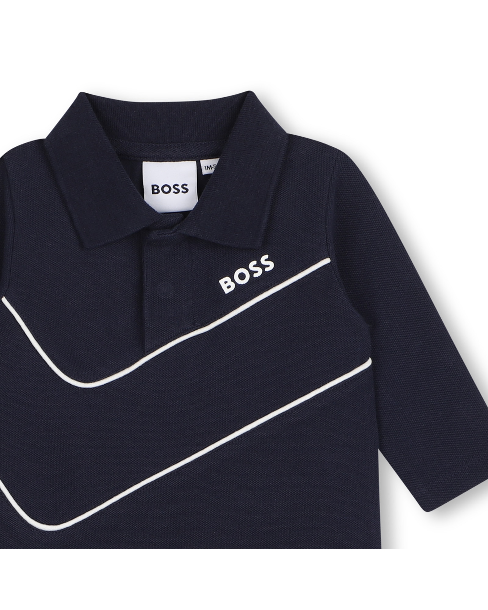 Peto de bebé niño con rayas - BOSS Kidswear - Azul marino Azul marino-2