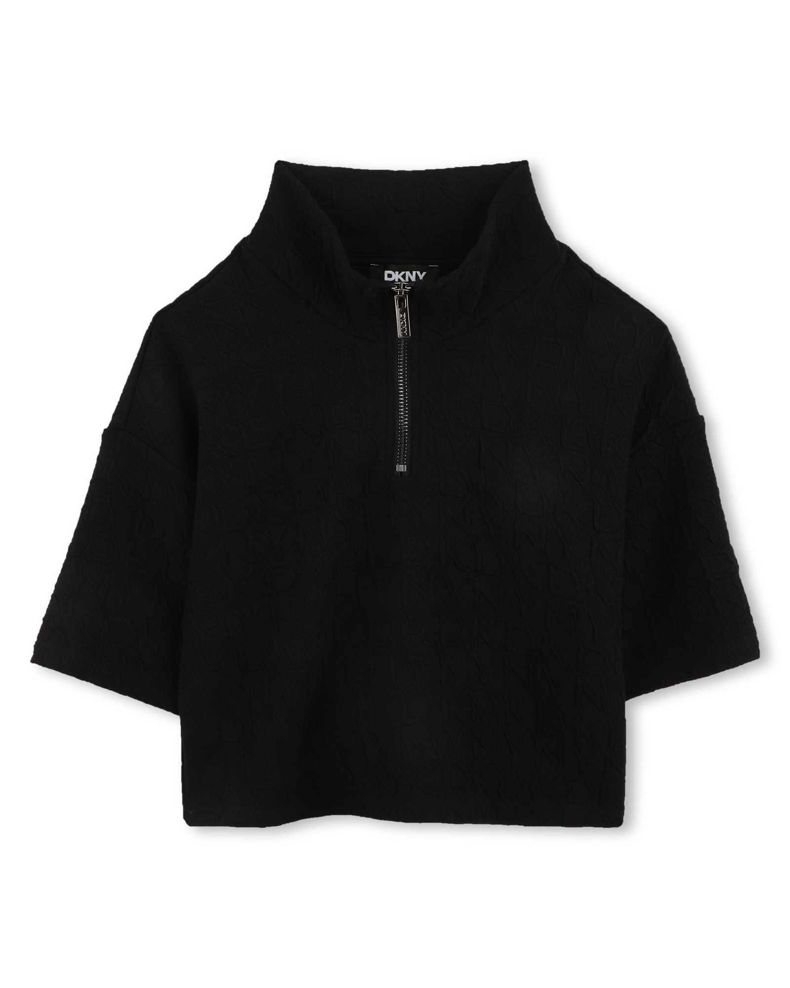Imagen 1 de Camiseta de niña de manga corta liso Negro