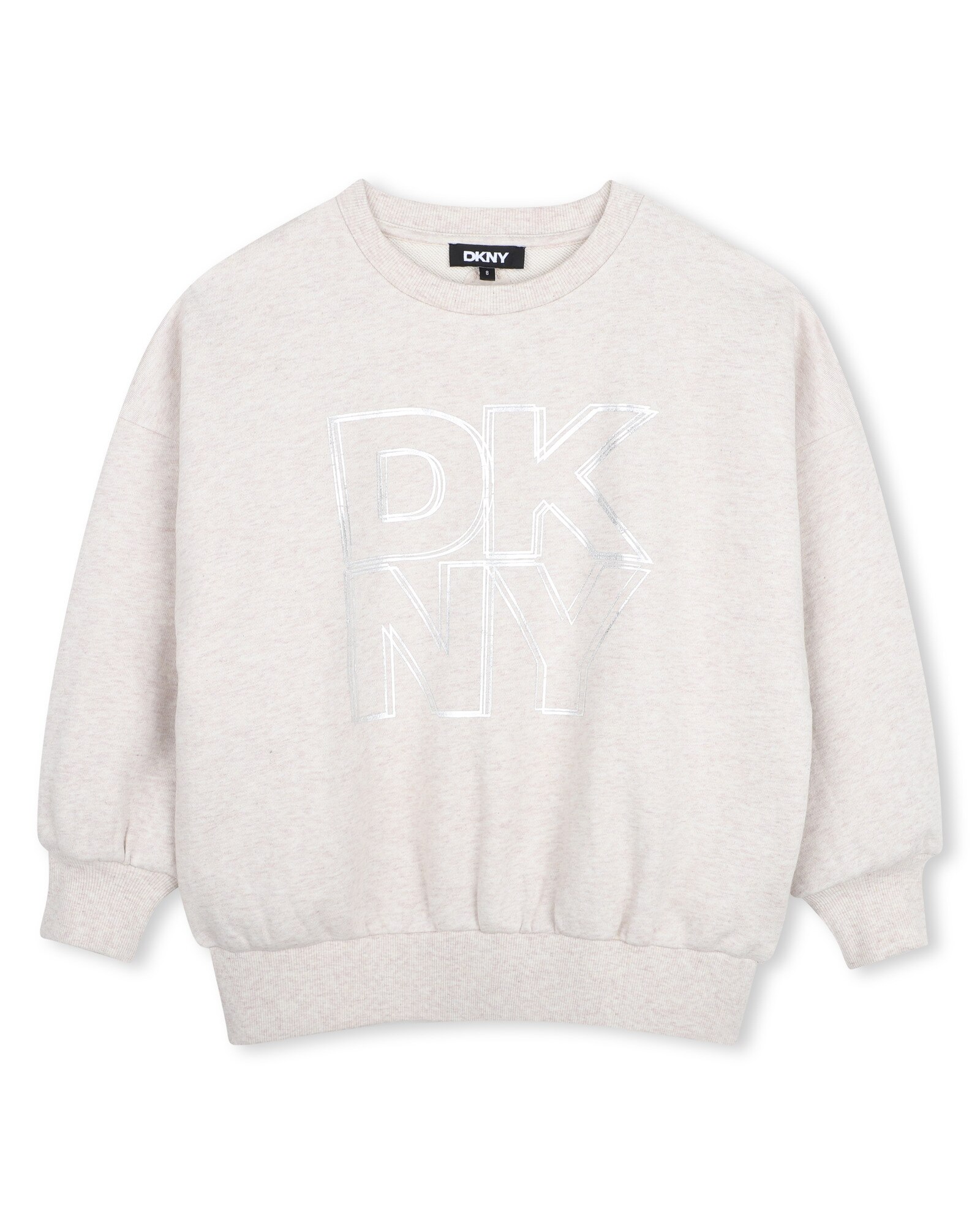 Imagen 0 de Sudadera con capucha de niña con estampado grande Beige