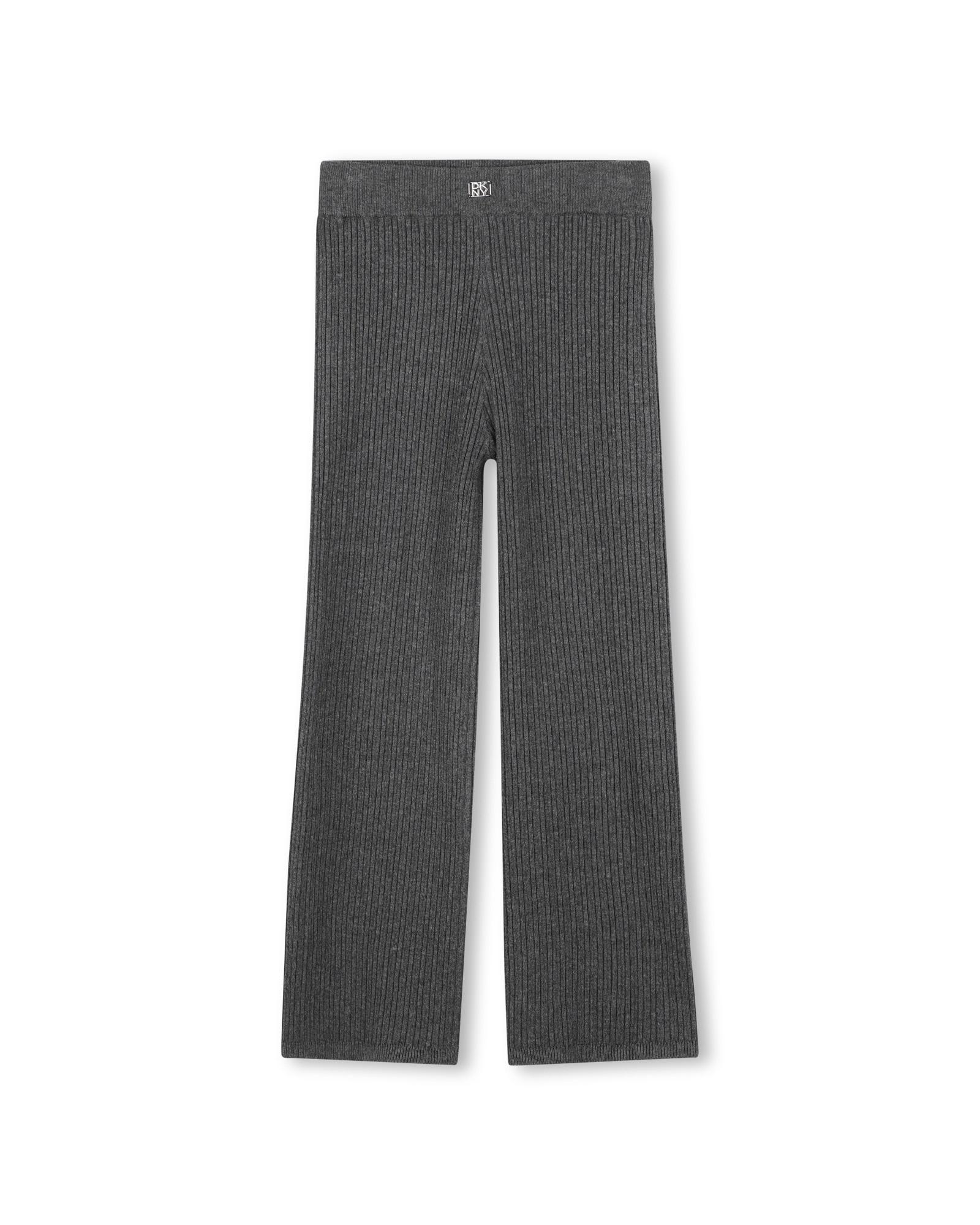 Pantalón cinco bolsillos de niña liso - DKNY - Gris oscuro Gris oscuro-1