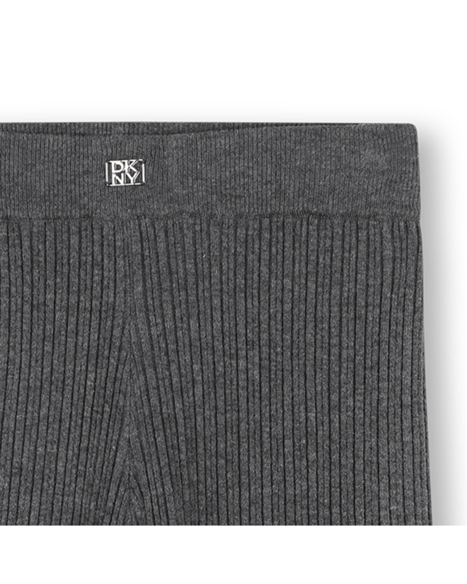 Pantalón cinco bolsillos de niña liso - DKNY - Gris oscuro Gris oscuro-2